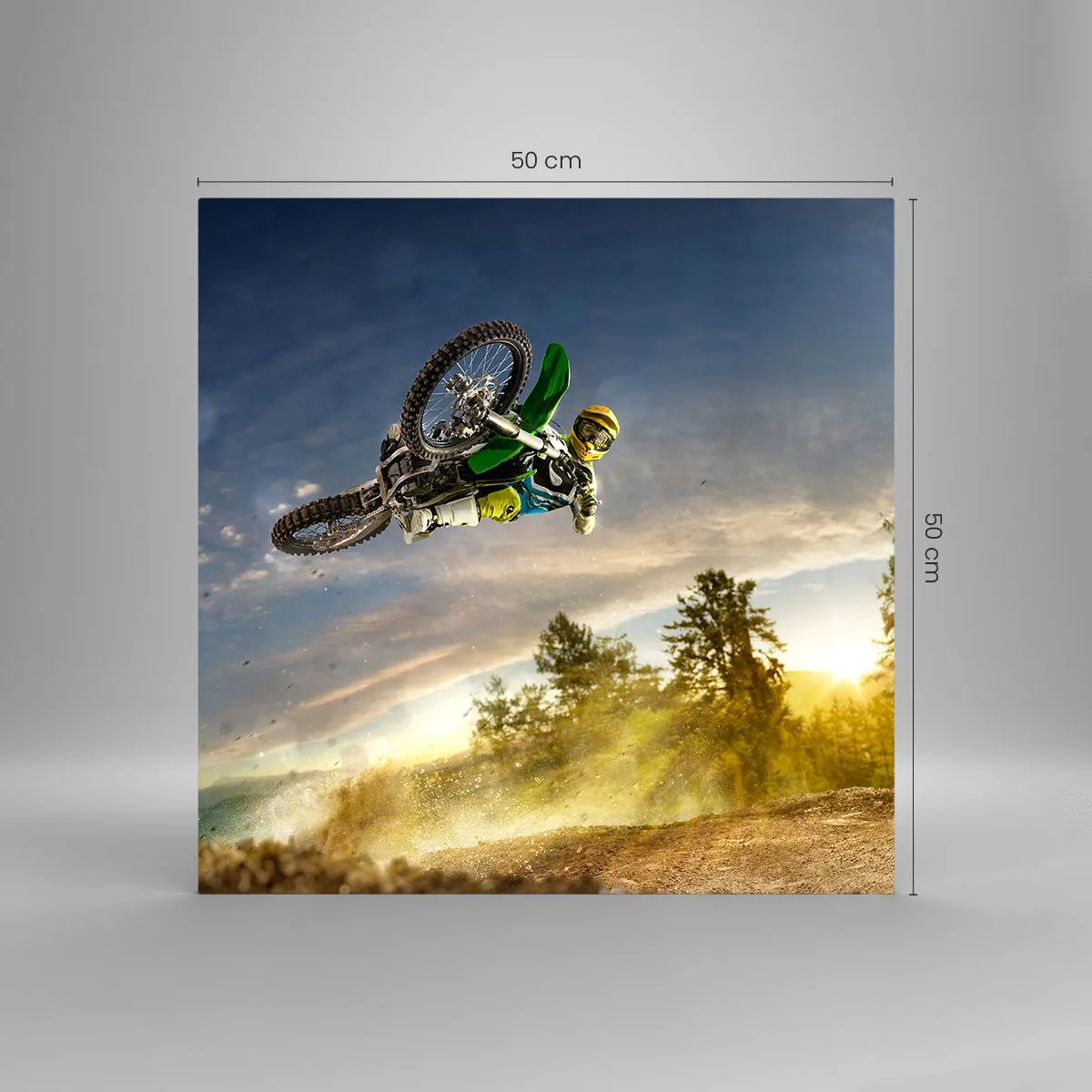 Obraz na szkle - Włącz emocje! - 50x50 cm