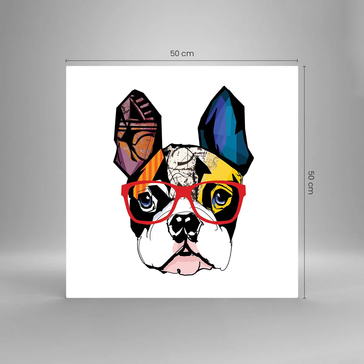 Glasbild - Bild auf glas - Intellektuelle - 50x50 cm