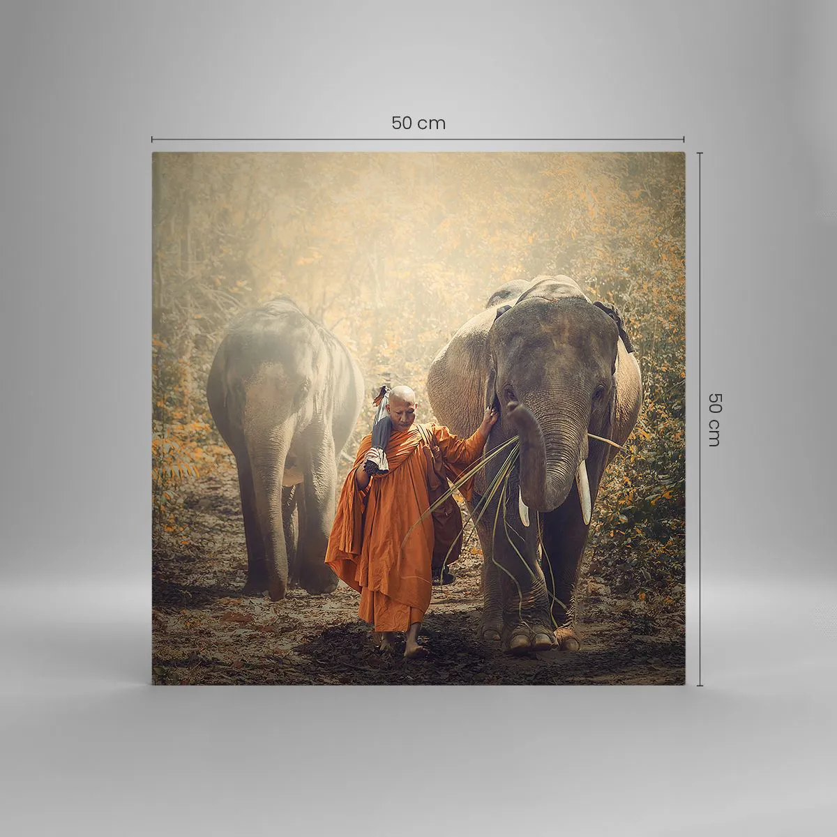 Billede på glas - Fuld forståelse - 50x50 cm