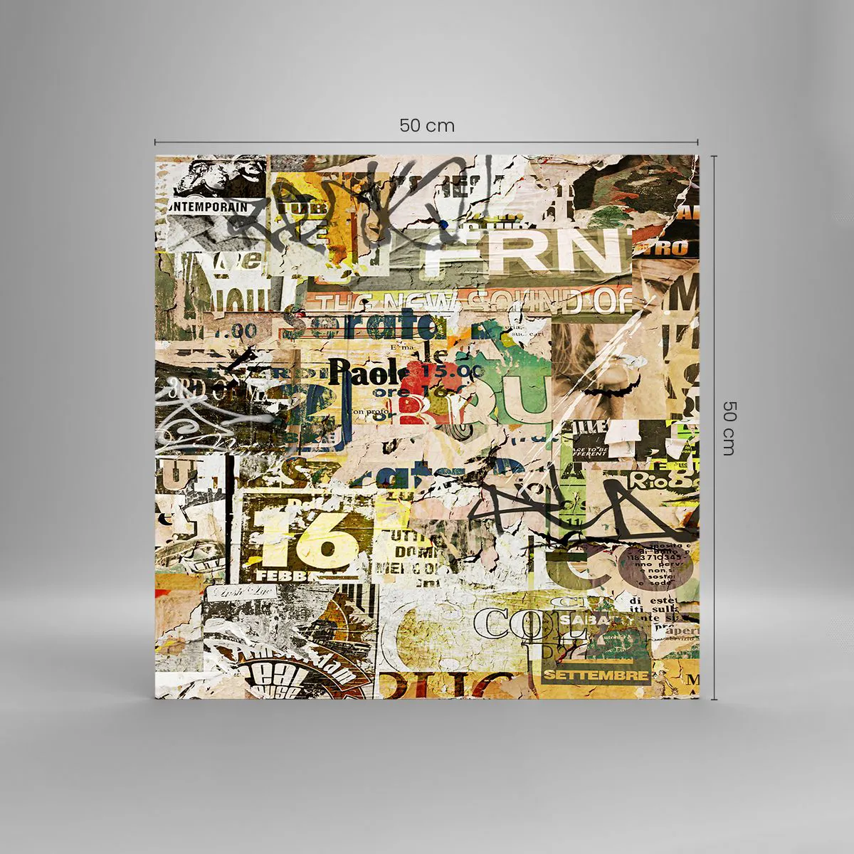 Impression sur verre - Image sur verre - Oh, il se passe quelque chose... - 50x50 cm