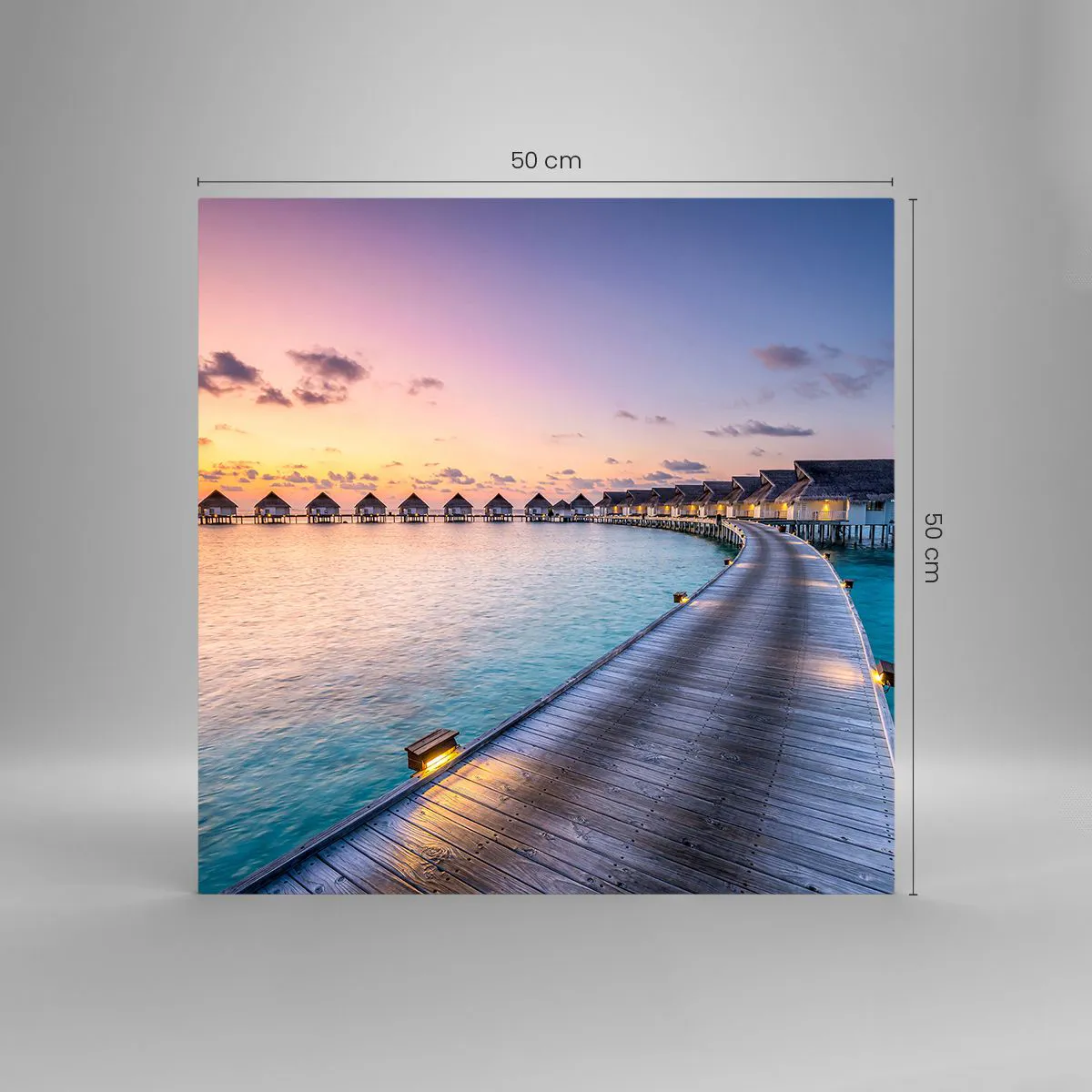 Obraz na szkle - Wakacje - powrót do źródeł - 50x50 cm