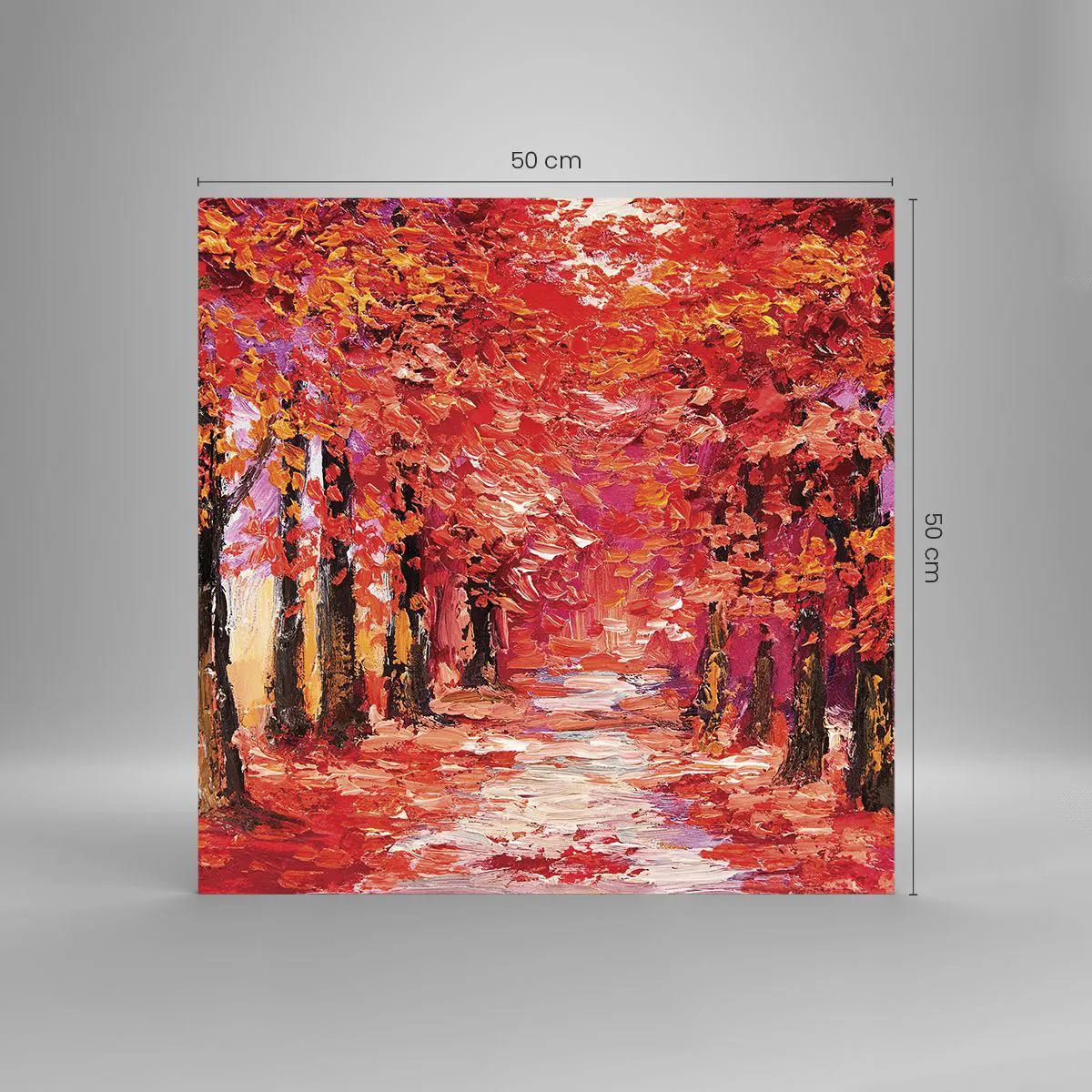 Impression sur verre - Image sur verre - Impression d'automne - 50x50 cm