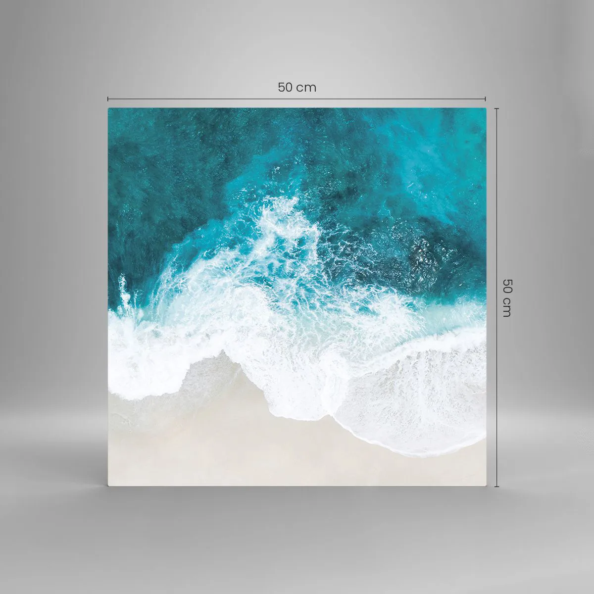 Üveg kép - Természetes simogatás - 50x50 cm