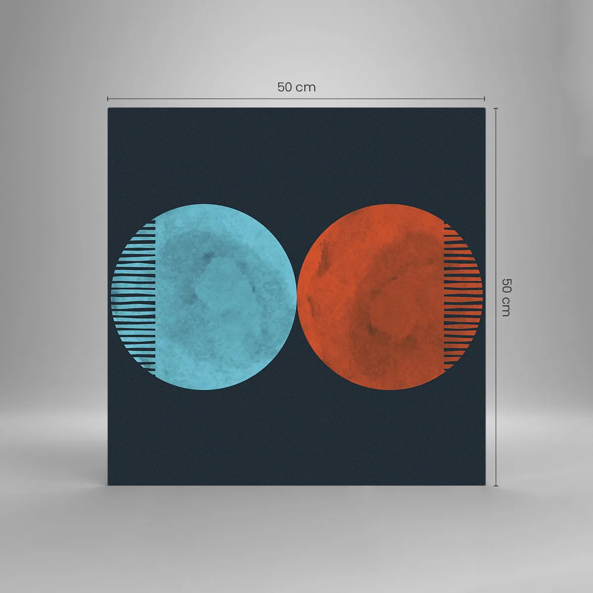 Üveg kép - Csak a geometria? - 50x50 cm