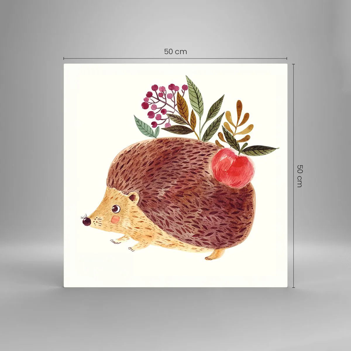 Obraz na szkle - I już mnie lubisz - 50x50 cm