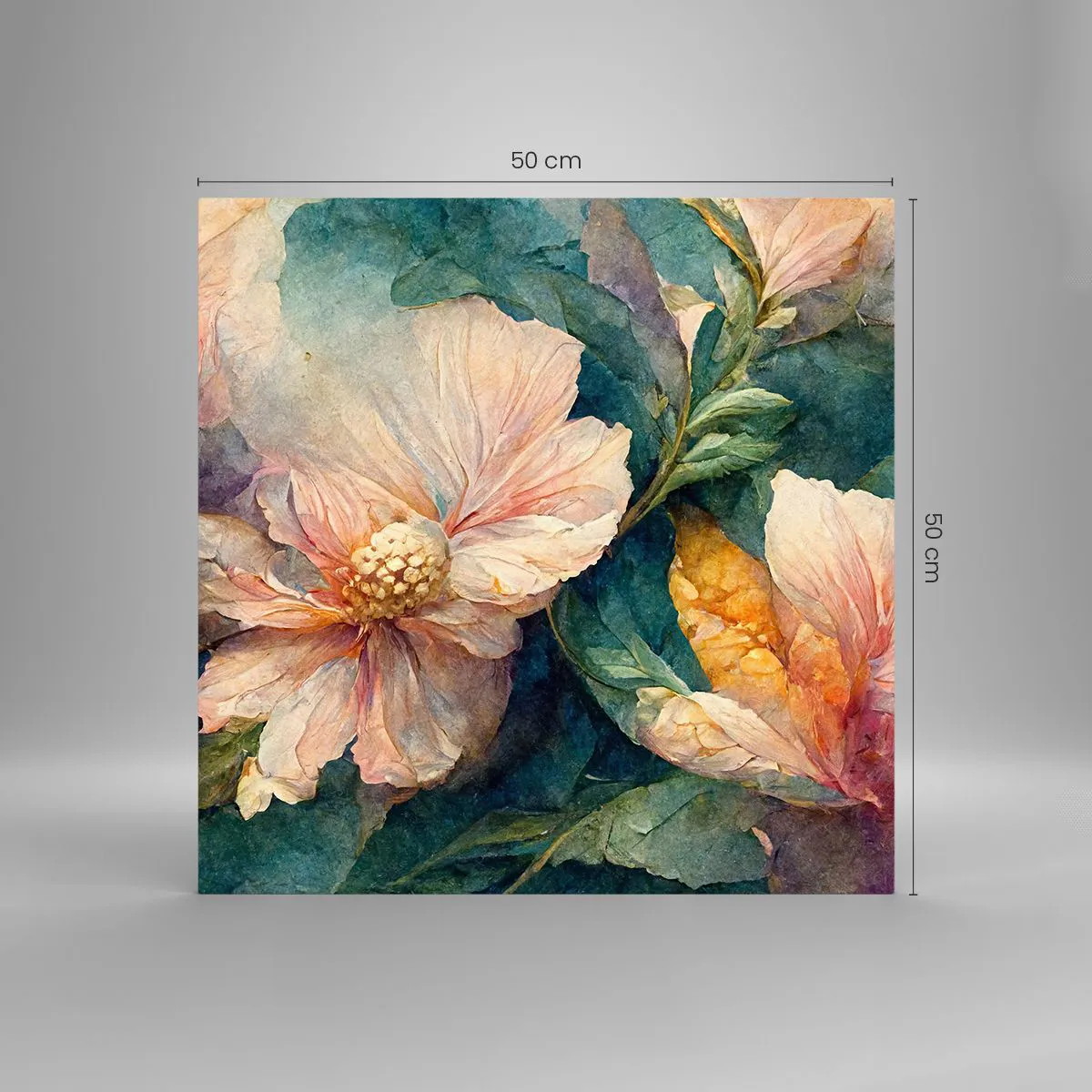 Quadro em vidro - Apenas sutileza - 50x50 cm