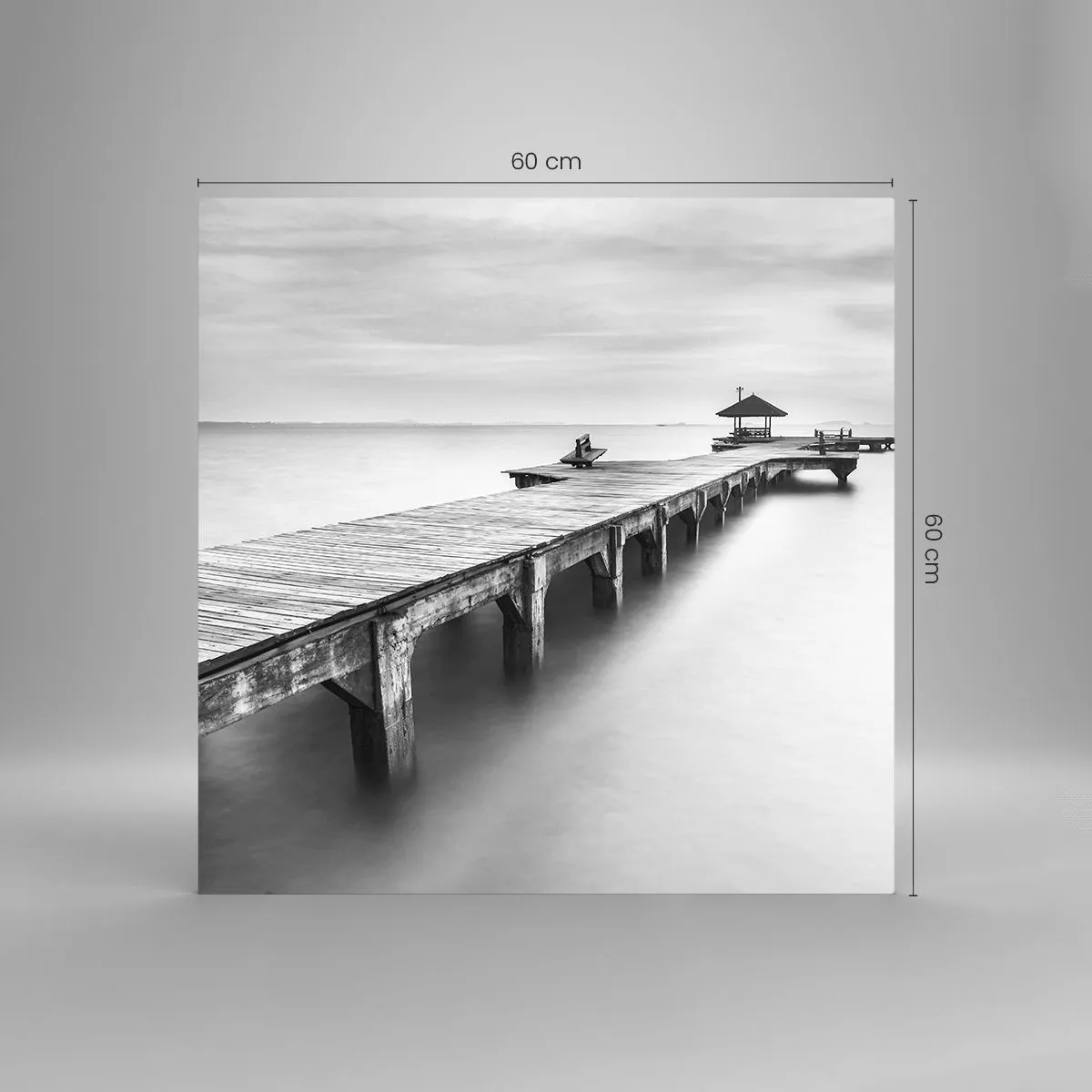 Impression sur verre - Image sur verre - À l'horizon - 60x60 cm