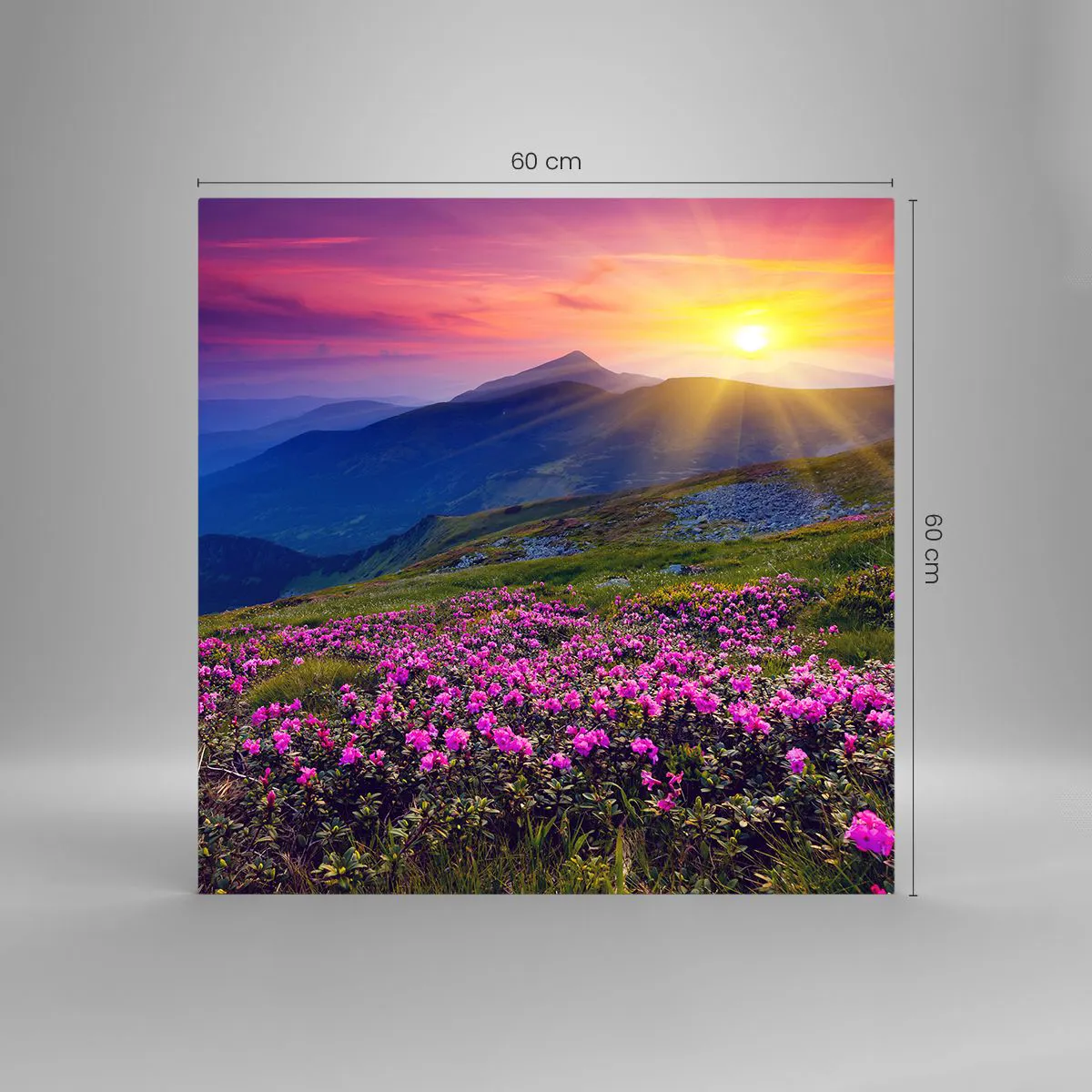 Obraz na skle - …A okolo vonia kosodrevina a voňajú byliny - 60x60 cm