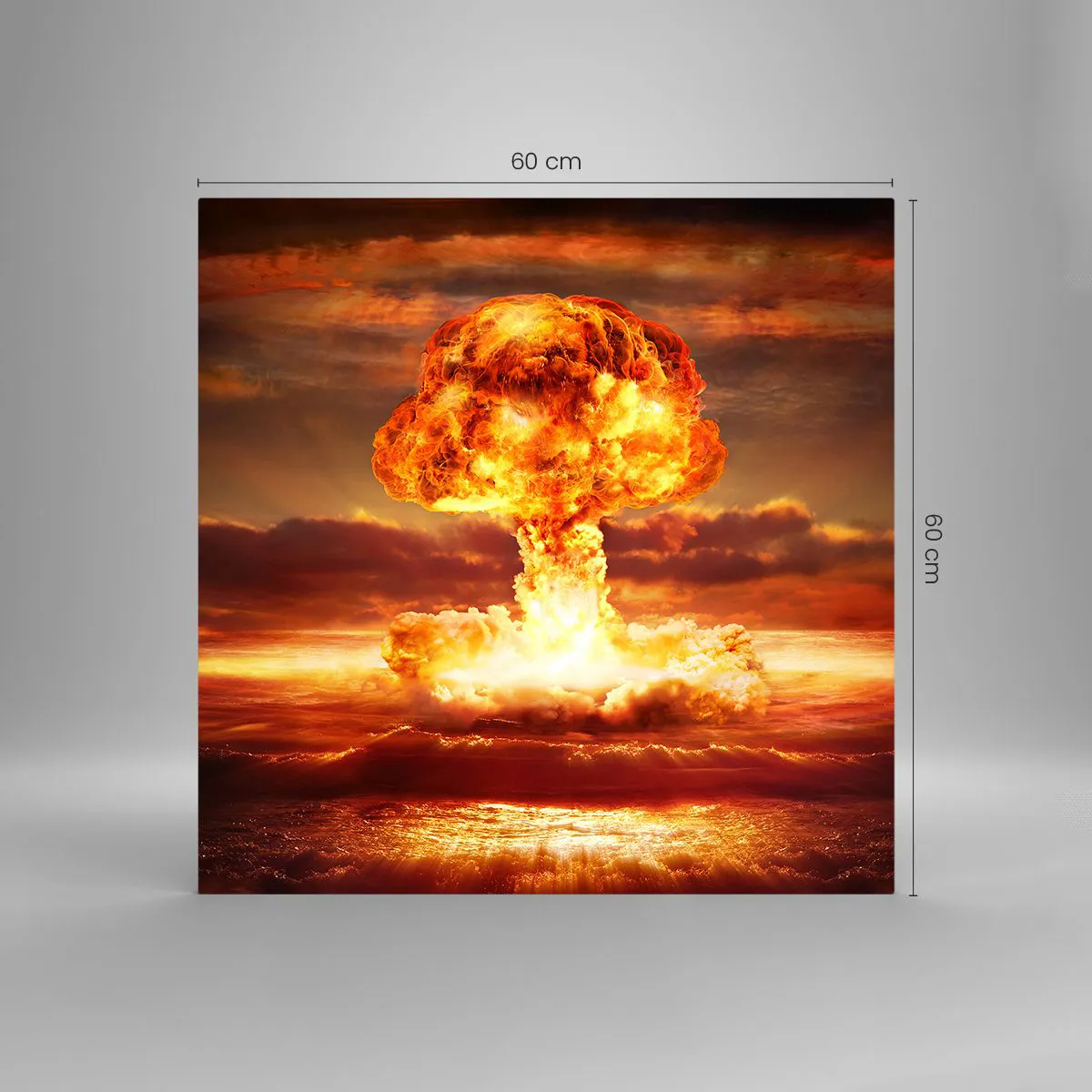 Tablou pe sticlă - Și sfârșitul va veni - 60x60 cm