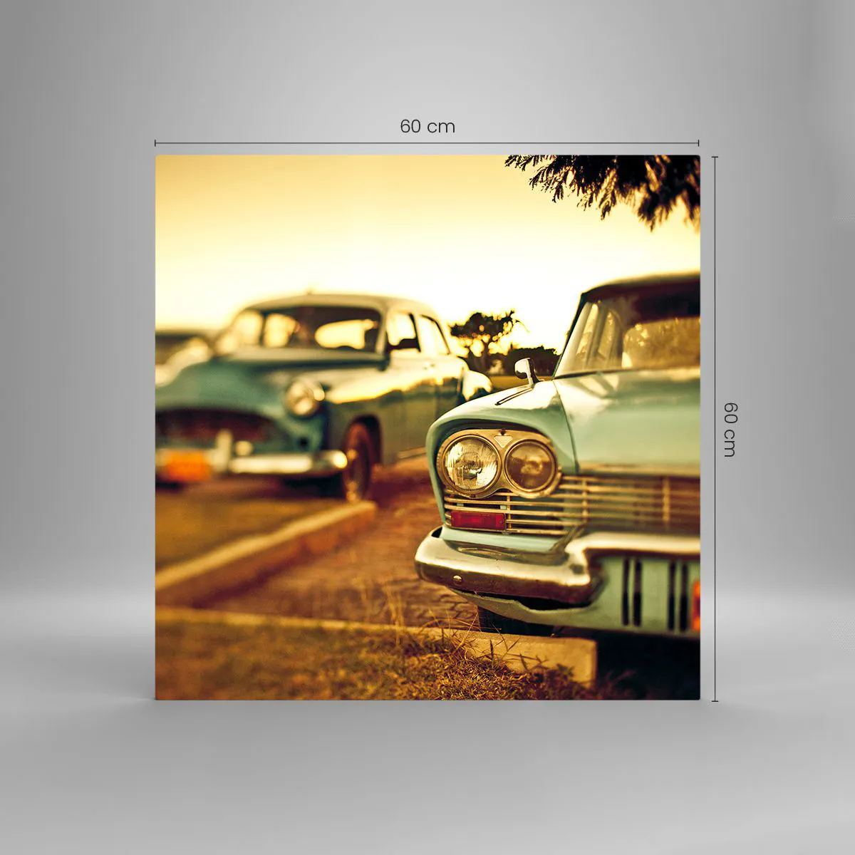 Impression sur verre - Image sur verre - Nous attendrons et verrons - 60x60 cm