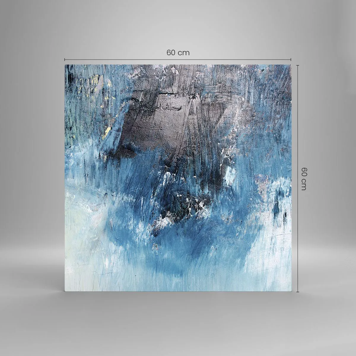 Impression sur verre - Image sur verre - Rhapsodie en bleu - 60x60 cm