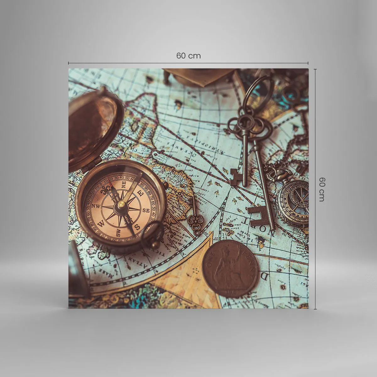 Üveg kép - A kalandvágynak - 60x60 cm