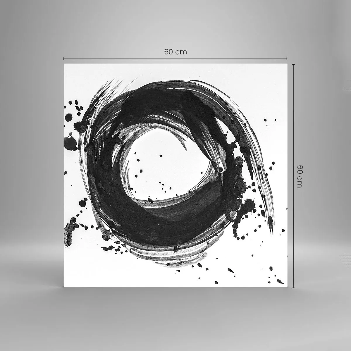 Glass picture - Whirl of Creation - 60x60 cm