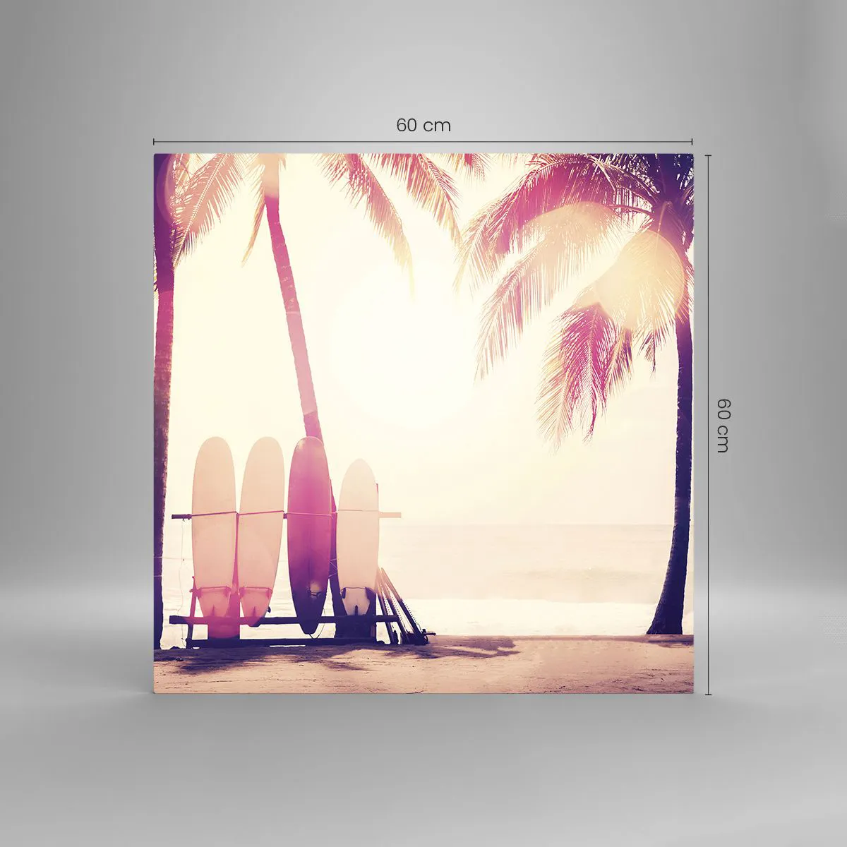 Tablou pe sticlă - Va fi o zi minunată - 60x60 cm