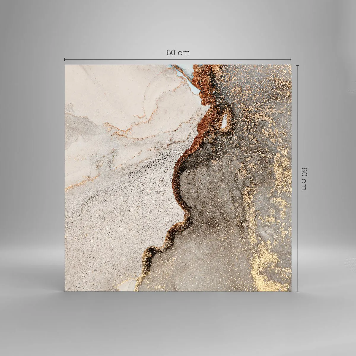 Üveg kép - A színek határán - 60x60 cm