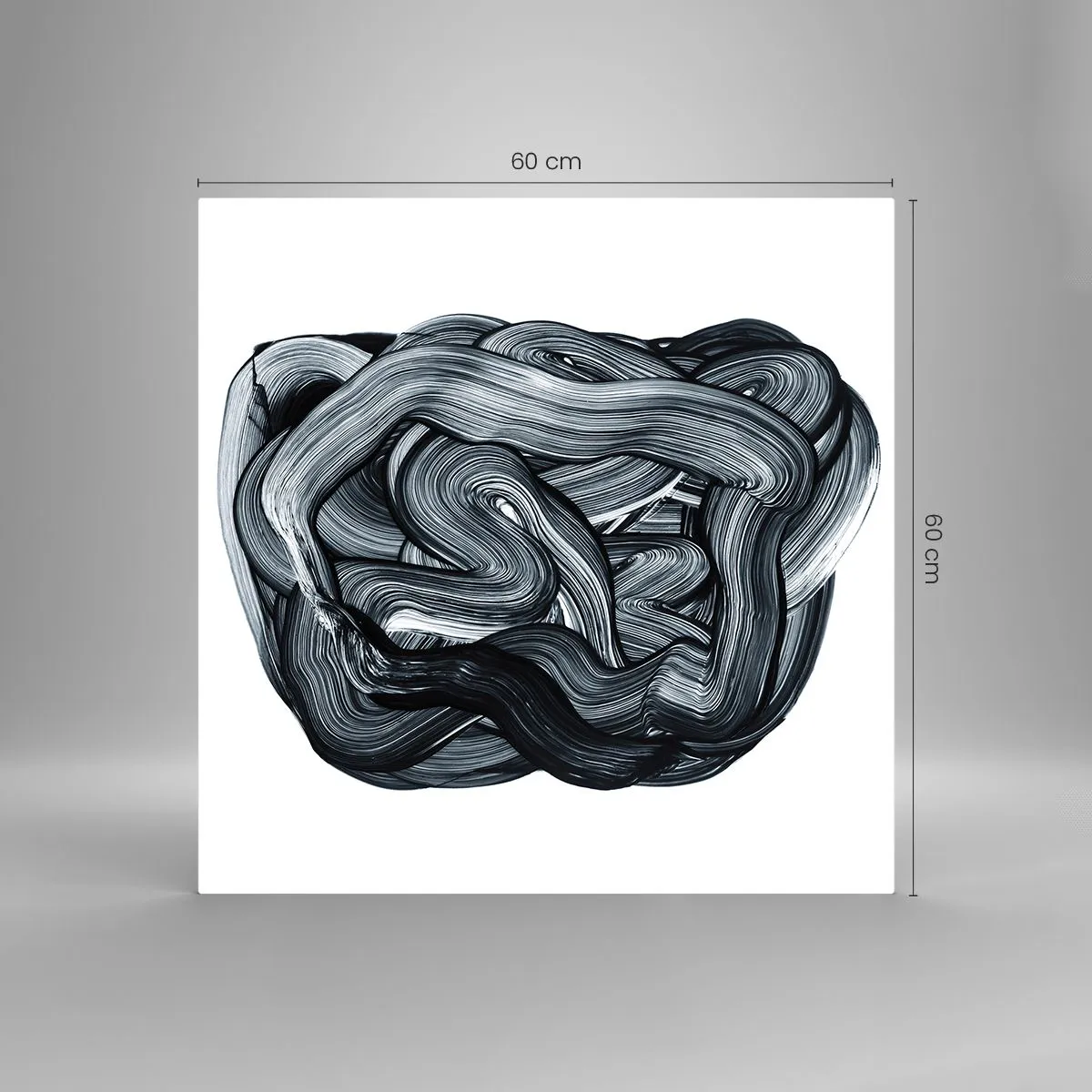 Tablou pe sticlă - Nu este atât de simplu - 60x60 cm