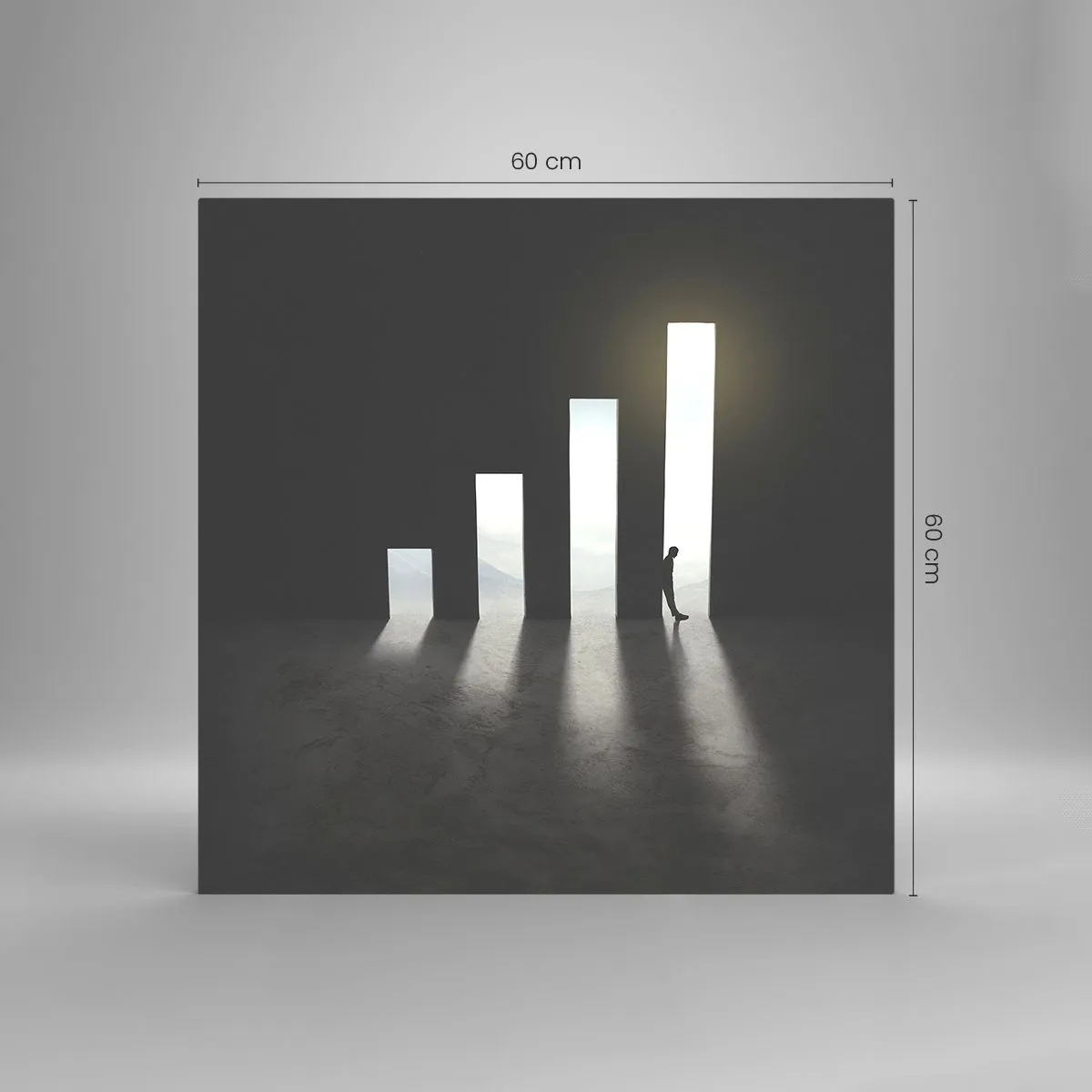 Obraz na szkle - Sukces – impresja - 60x60 cm