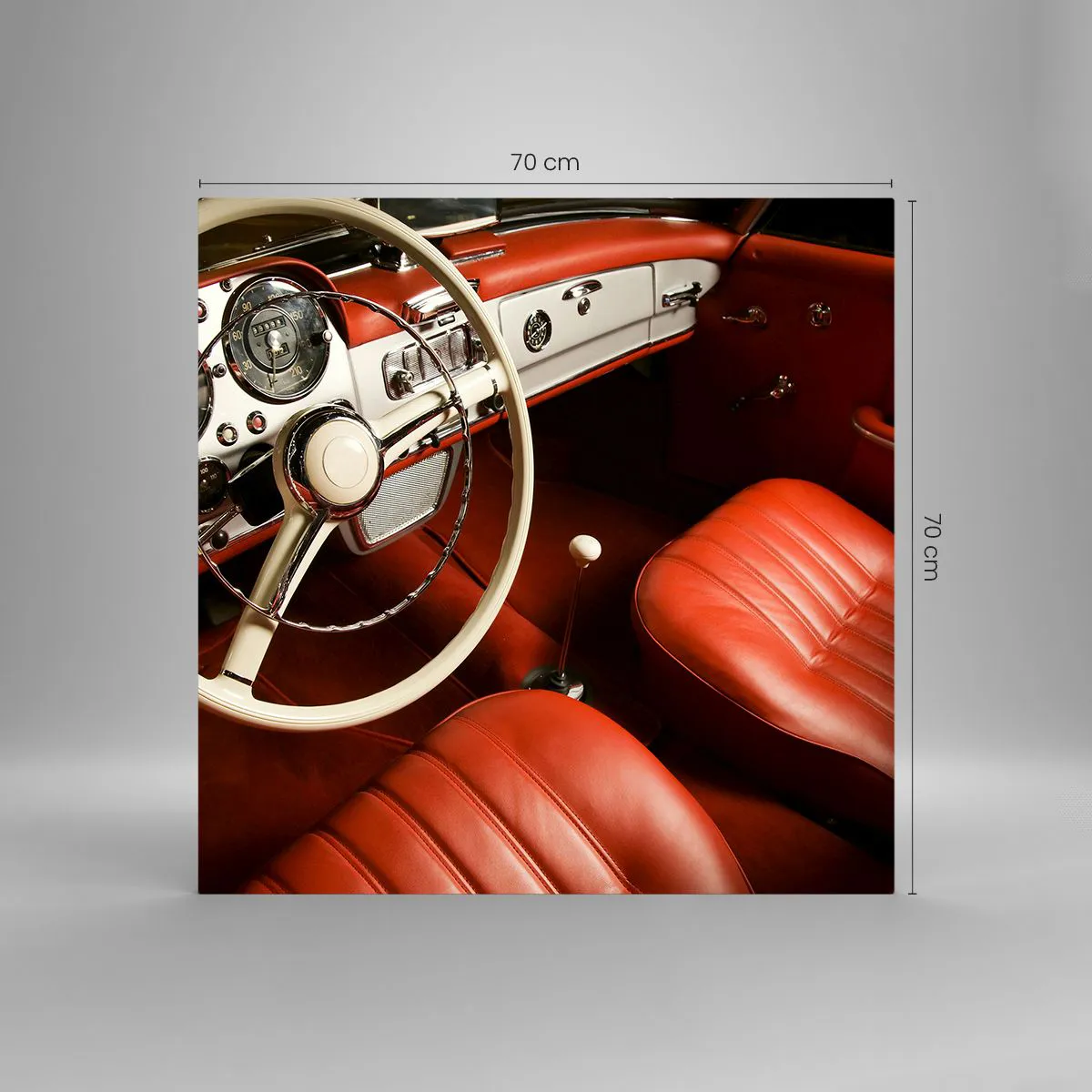 Obraz na szkle - Luksus w stylu vintage - 70x70 cm