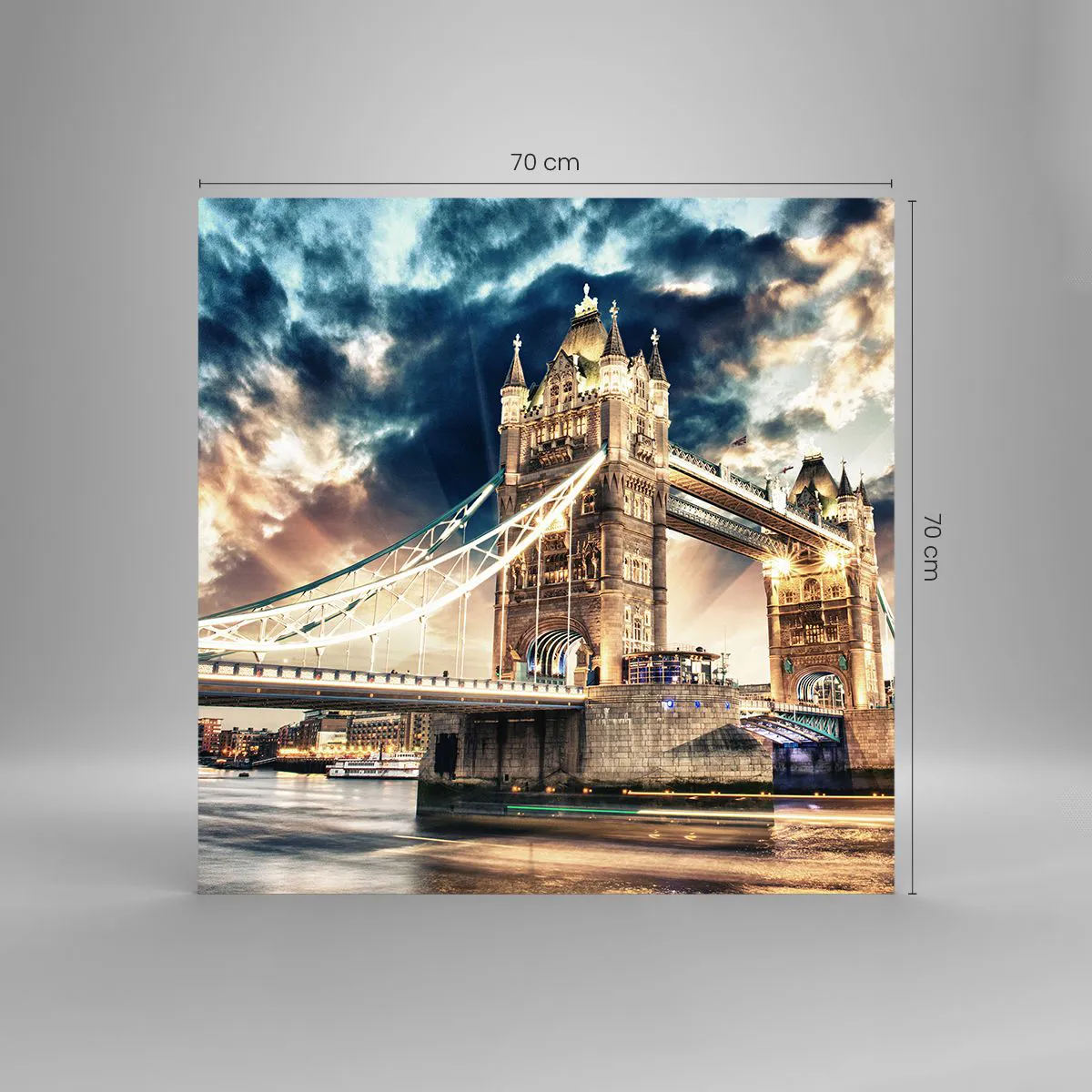 Impression sur verre - Image sur verre - Monument de l'empire victorien - 70x70 cm