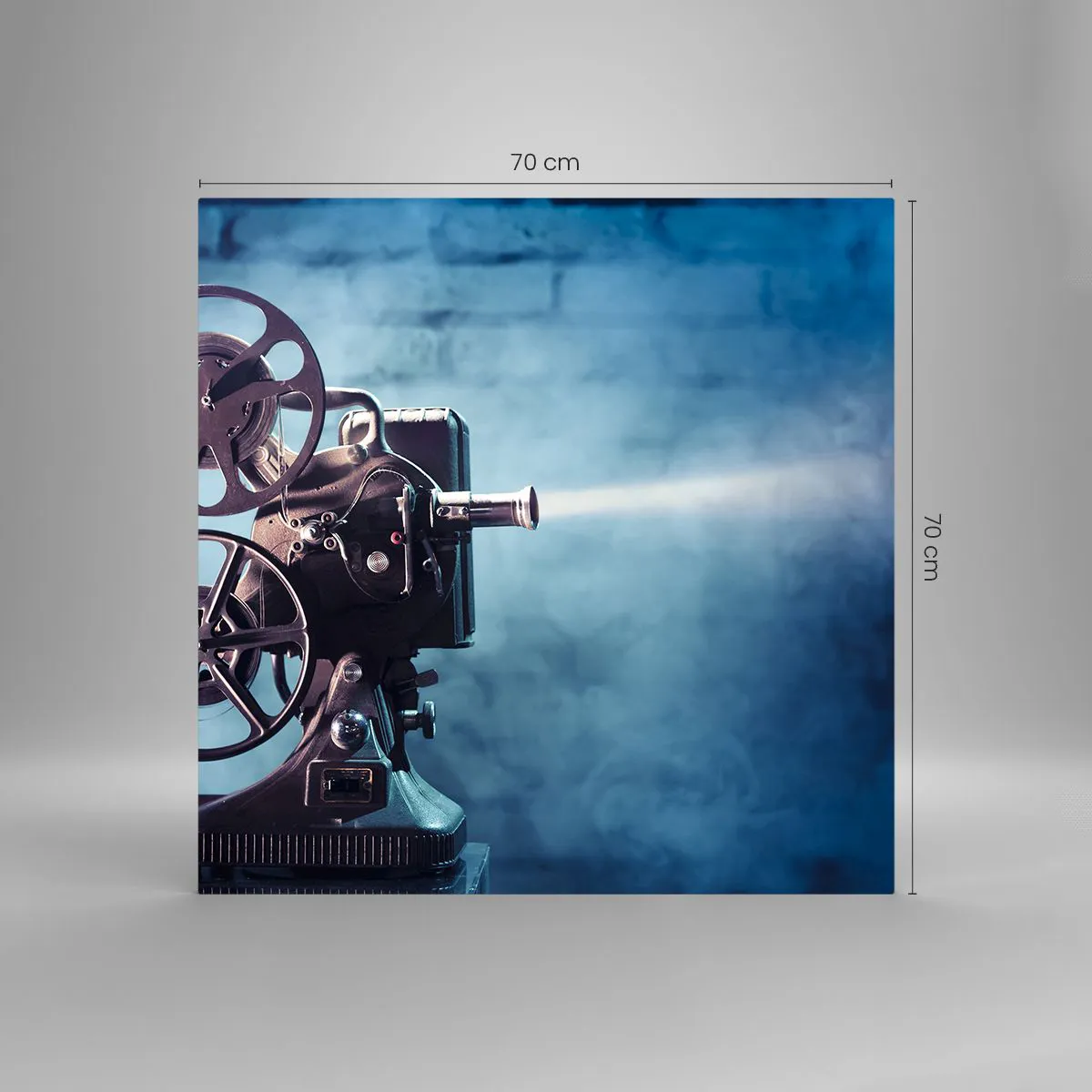 Üveg kép - A régi moziban - 70x70 cm