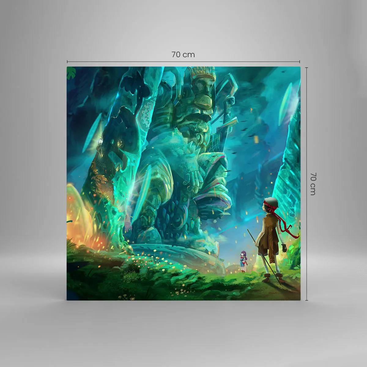 Schilderen op glas - Uit het grote Sprookjesboek - 70x70 cm