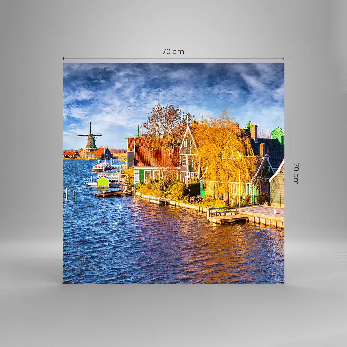 Impression sur verre - Image sur verre - C'est pareil depuis des lustres - 70x70 cm