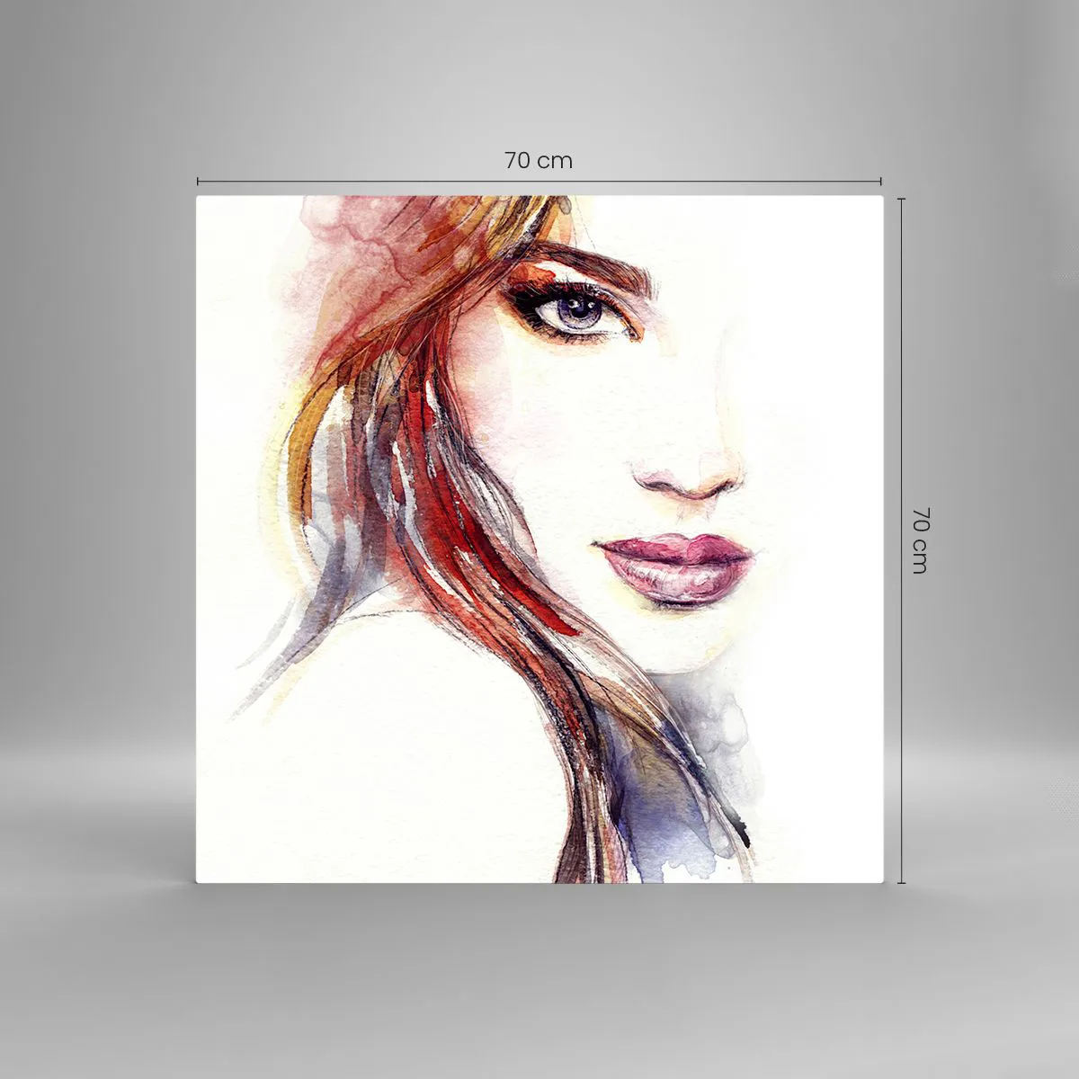 Quadro su vetro - Vademecum: seguimi - 70x70 cm