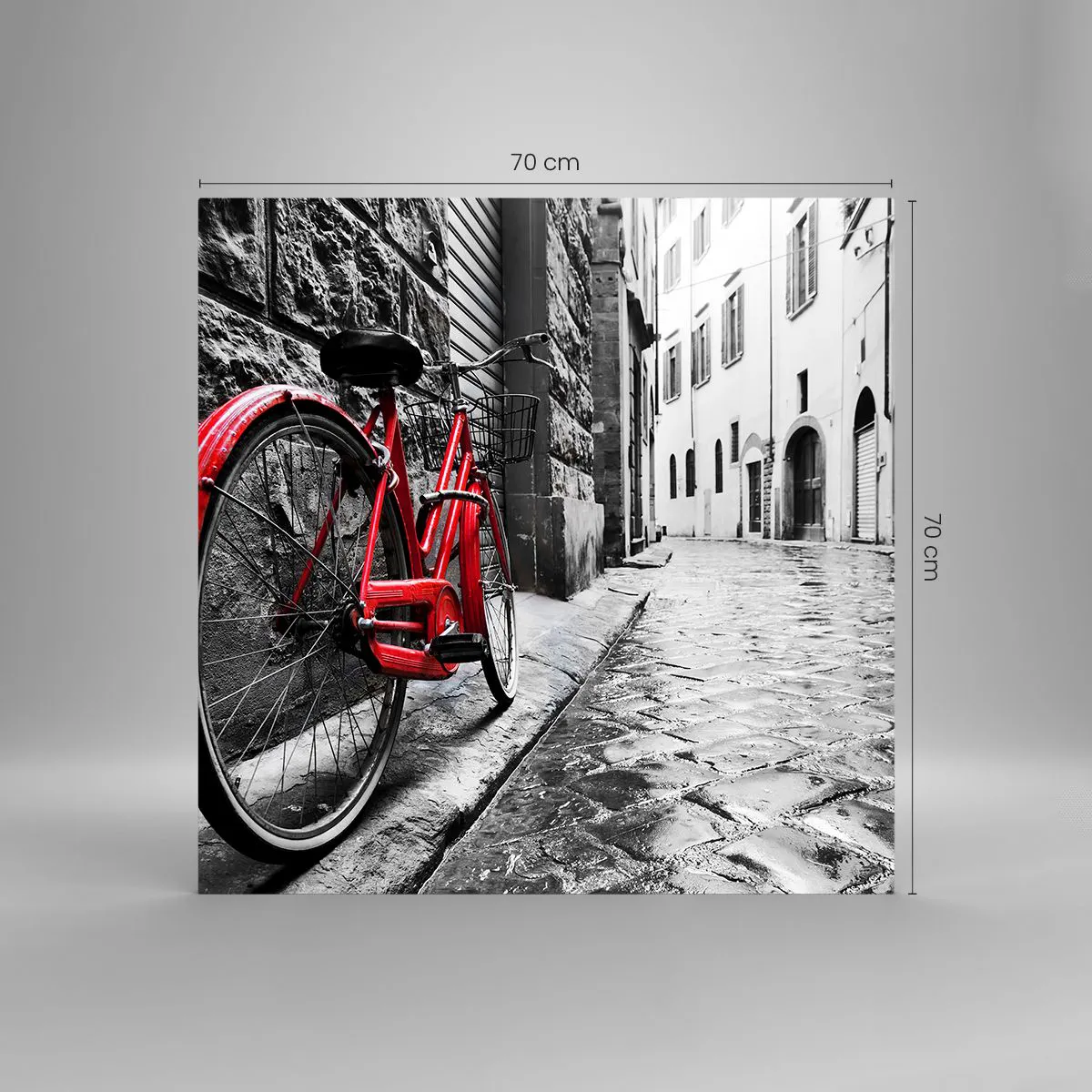 Obraz na skle - Skutečná krása nestárne - 70x70 cm