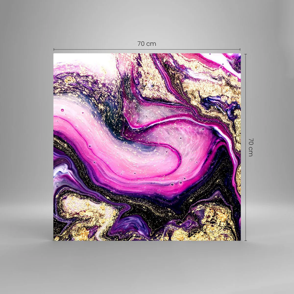 Üveg kép - Egy pillanat a kulisszák mögött - 70x70 cm