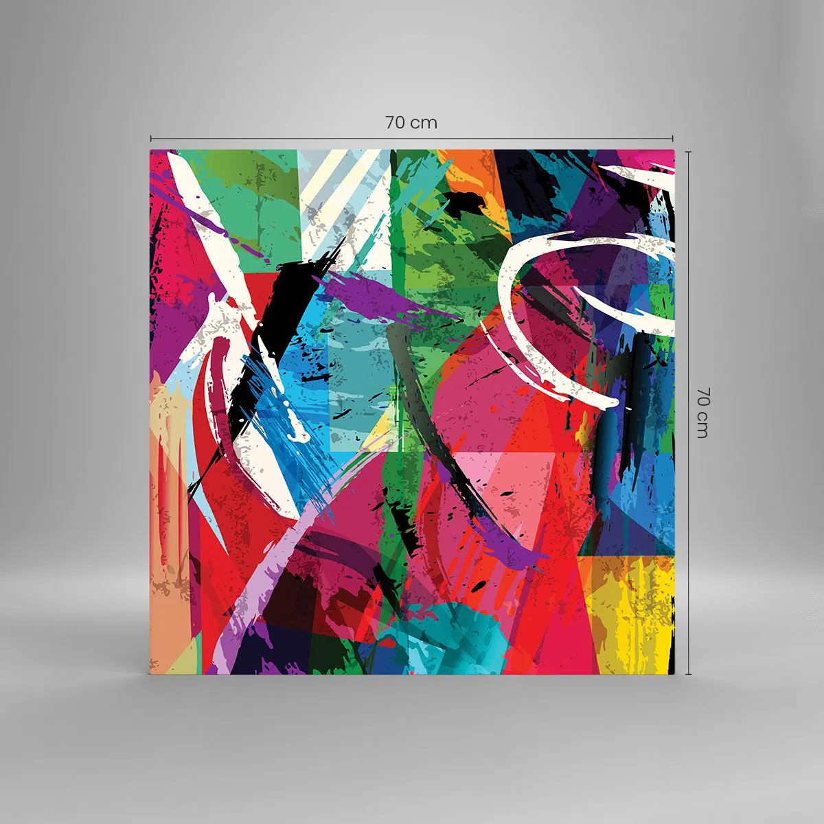 Impression sur verre - Image sur verre - Rapide, vif et bondissant - 70x70 cm