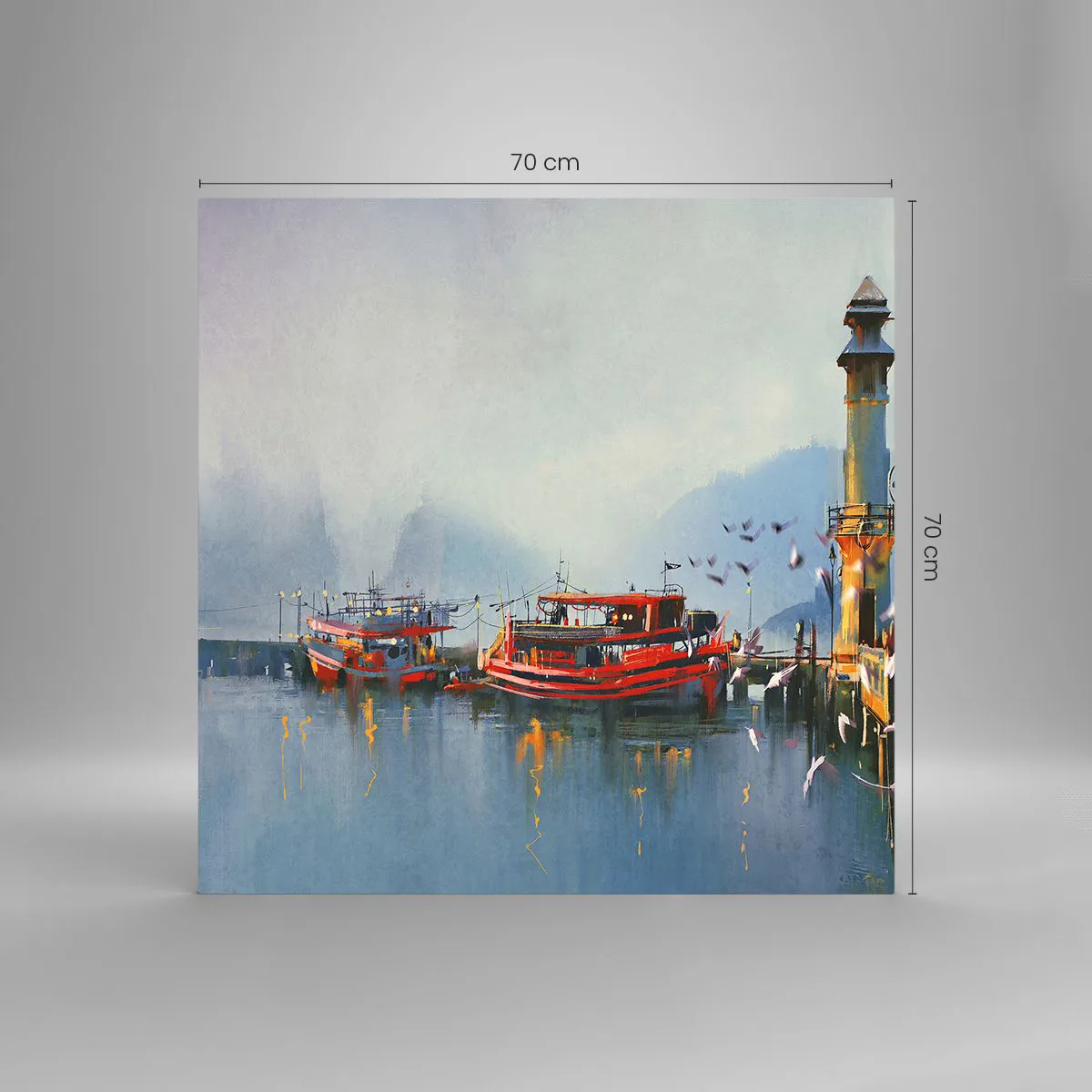 Üveg kép - A világ végén - 70x70 cm