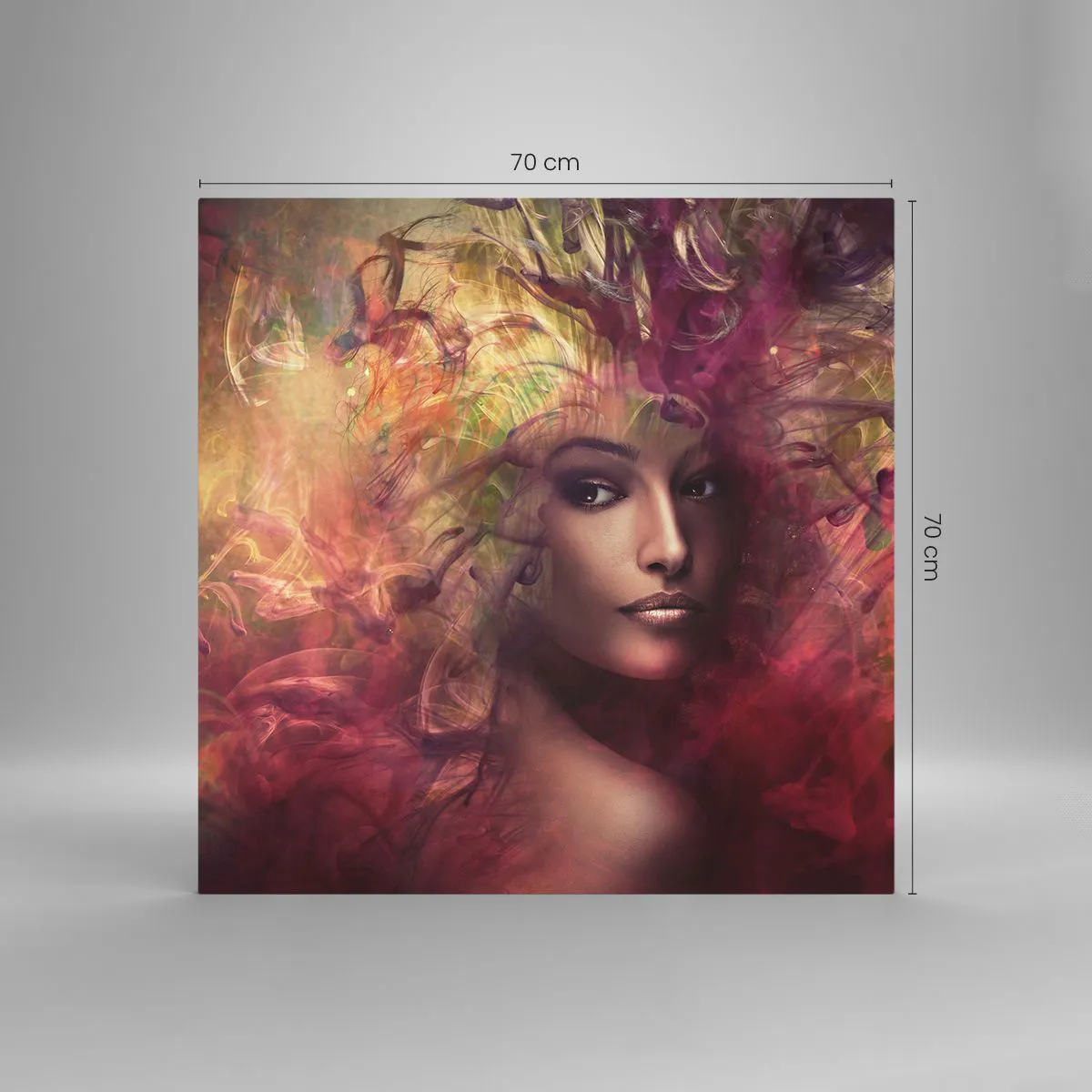 Glasbild - Bild auf glas - Ich bin hier! - 70x70 cm