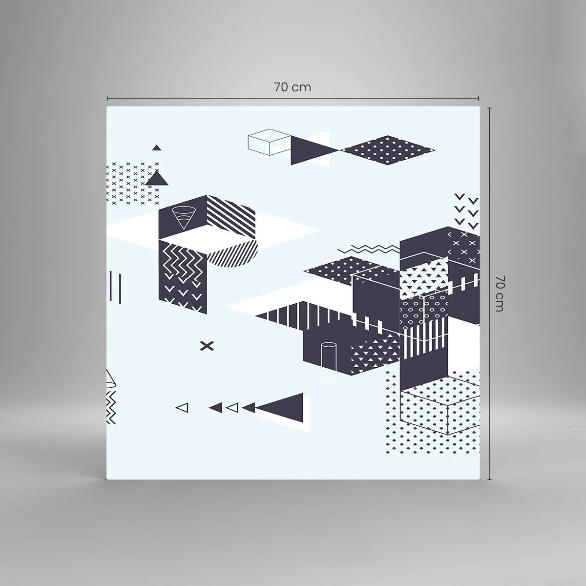 Impression sur verre - Image sur verre - Dans l'âme d'un mathématicien - 70x70 cm