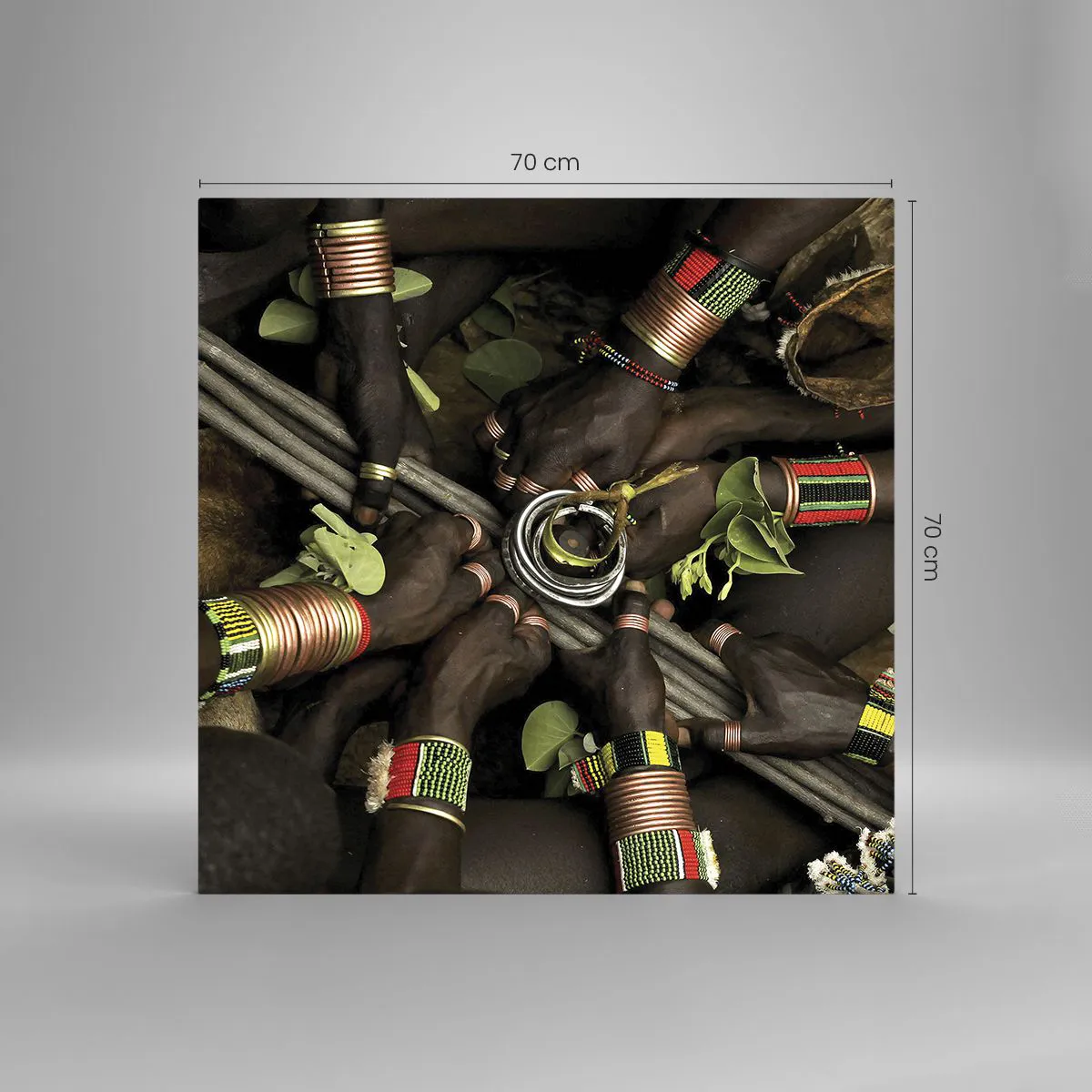 Impression sur verre - Image sur verre - Nous sommes ensemble - 70x70 cm