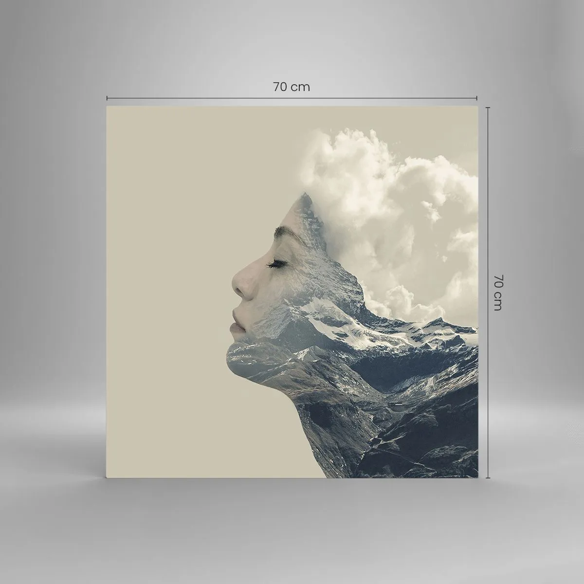 Üveg kép - Az elemek szépsége - 70x70 cm