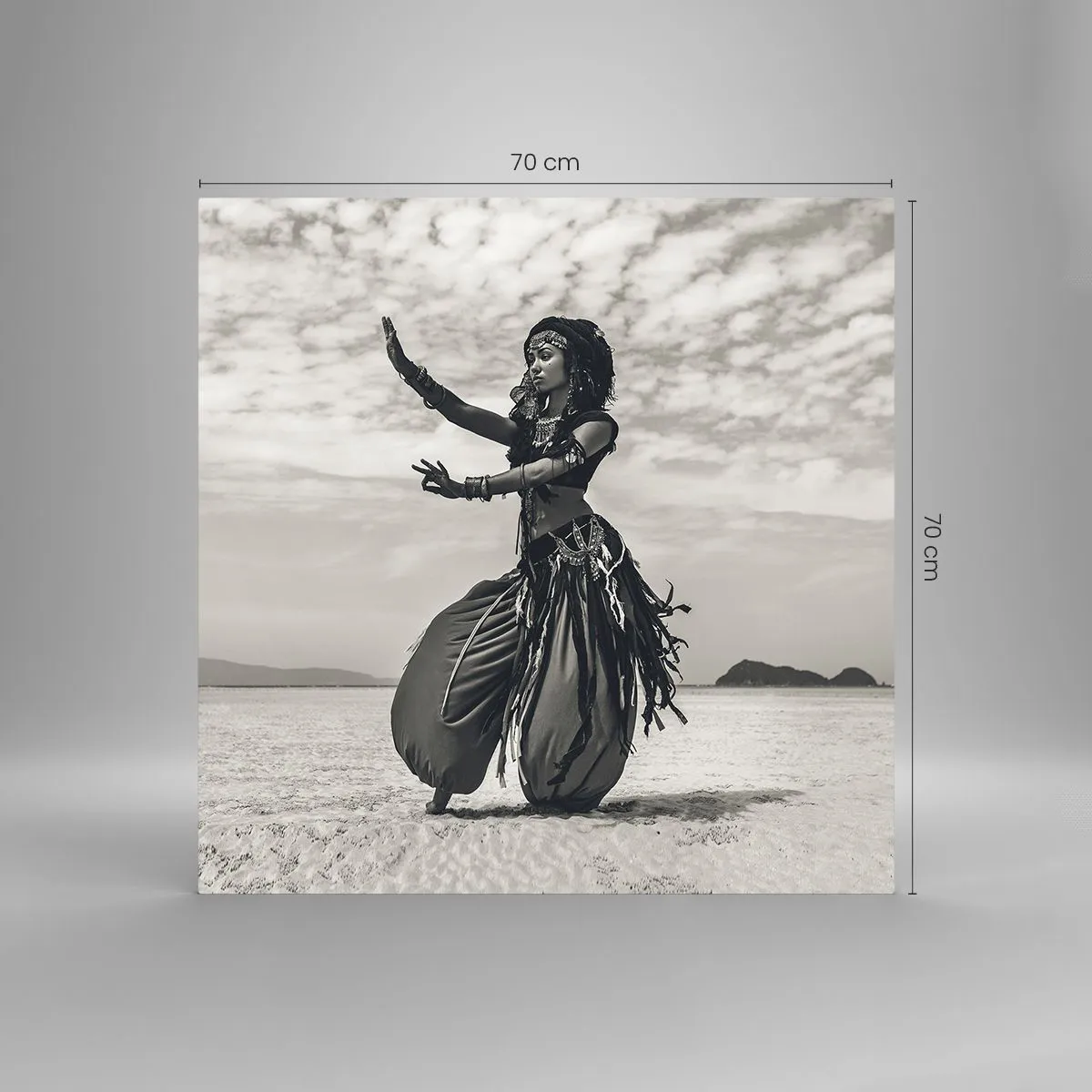 Obraz na szkle - Taniec południowych wysp - 70x70 cm