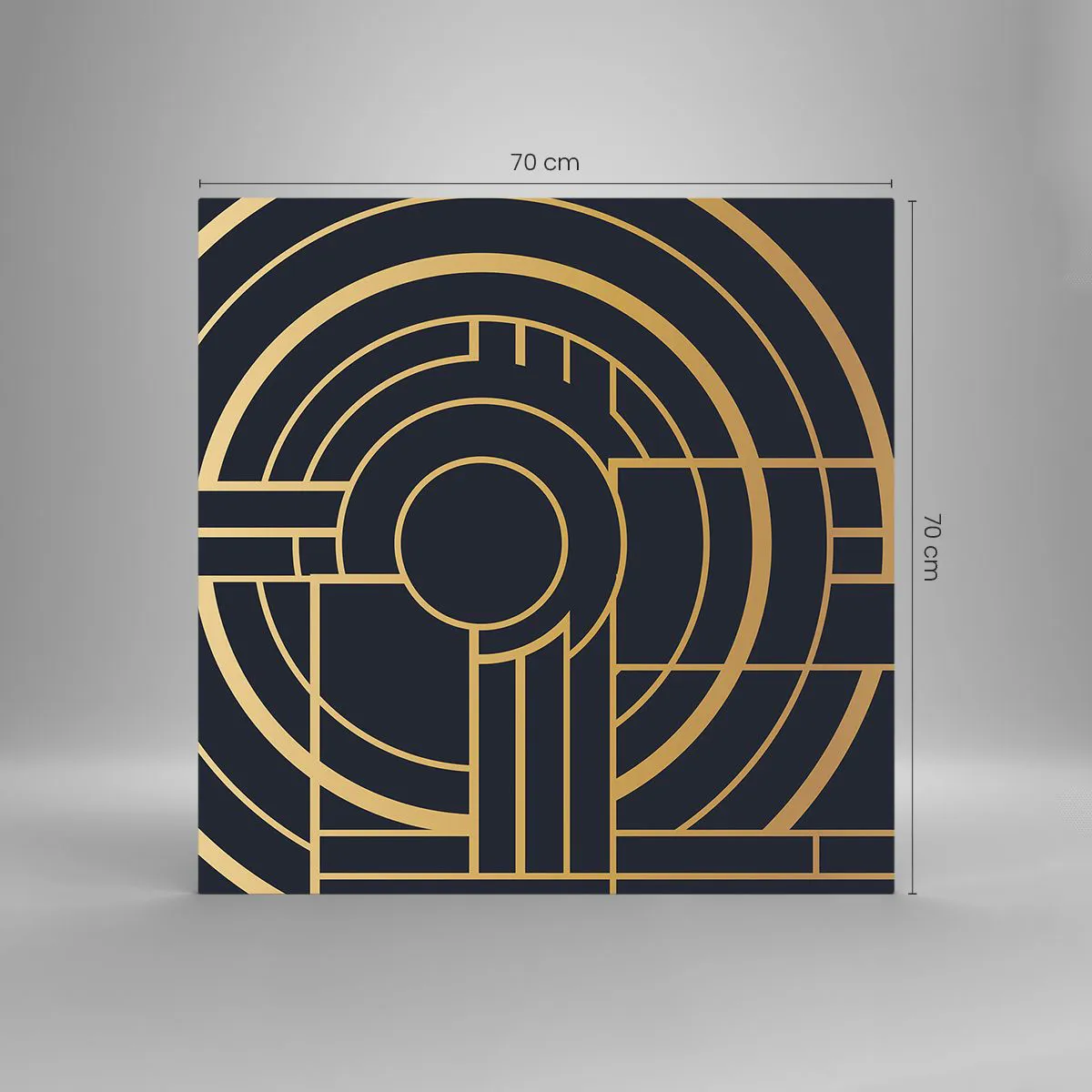 Obraz na skle - Obraty události - 70x70 cm