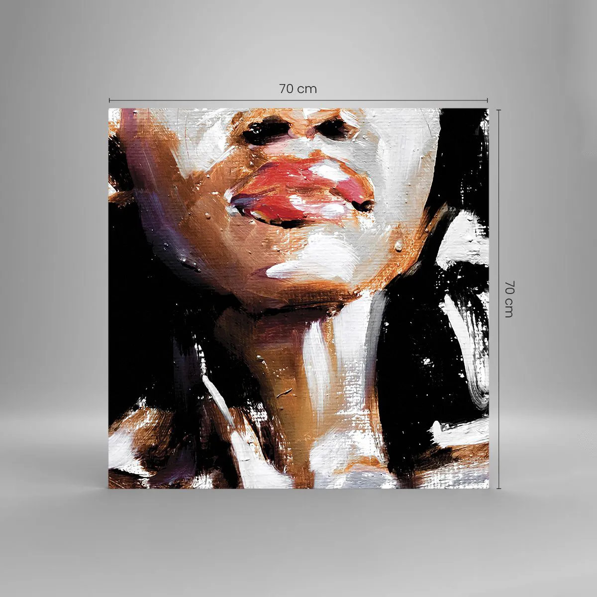 Schilderen op glas - Trots zonder vooroordelen - 70x70 cm