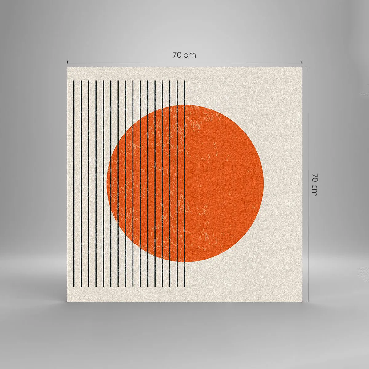 Quadro em vidro - Sempre sol - 70x70 cm