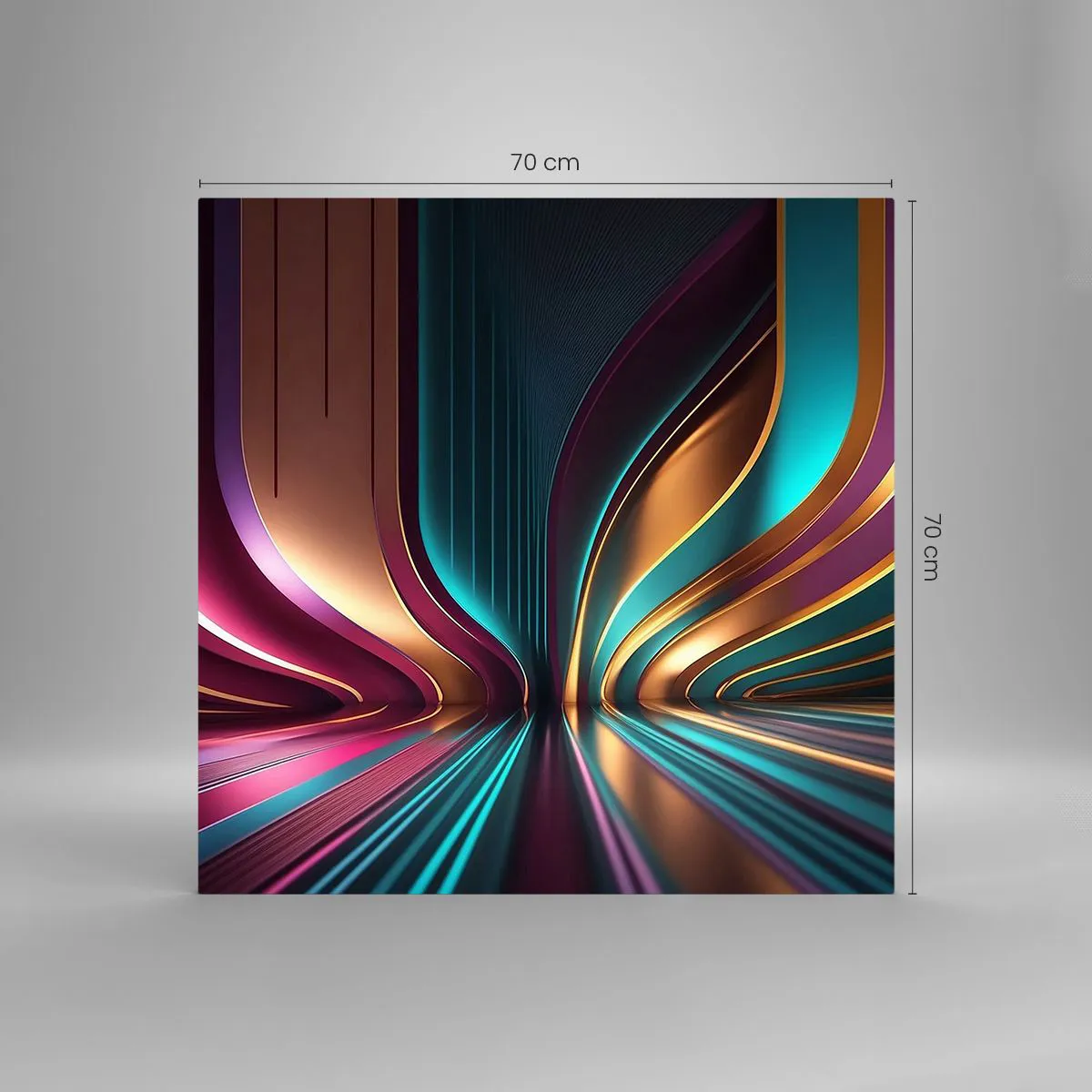 Üveg kép - A fény építészete - 70x70 cm