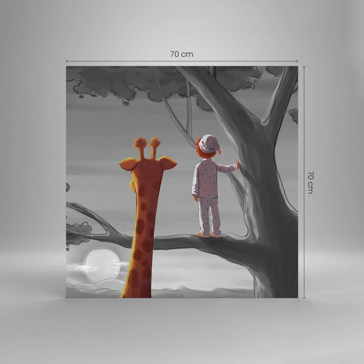 Impression sur verre - Image sur verre - Cela arrive vraiment - 70x70 cm