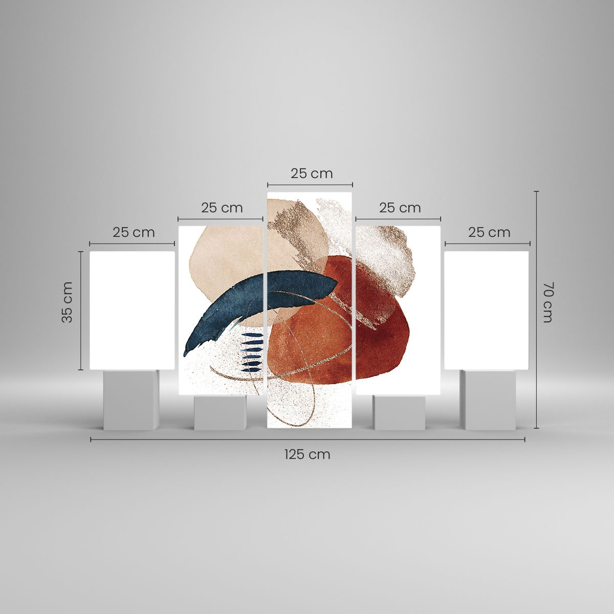 Impression sur Verre 125x70cm Tableaux Image Photo abstraction moderne