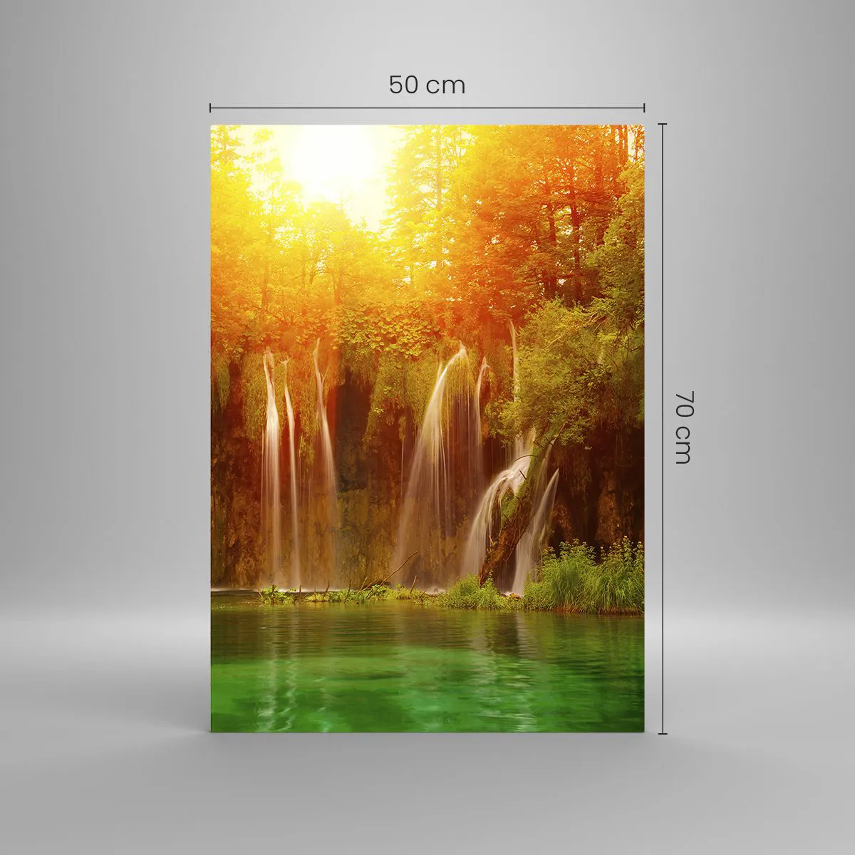 Üveg kép - A napon és az árnyékban - 50x70 cm