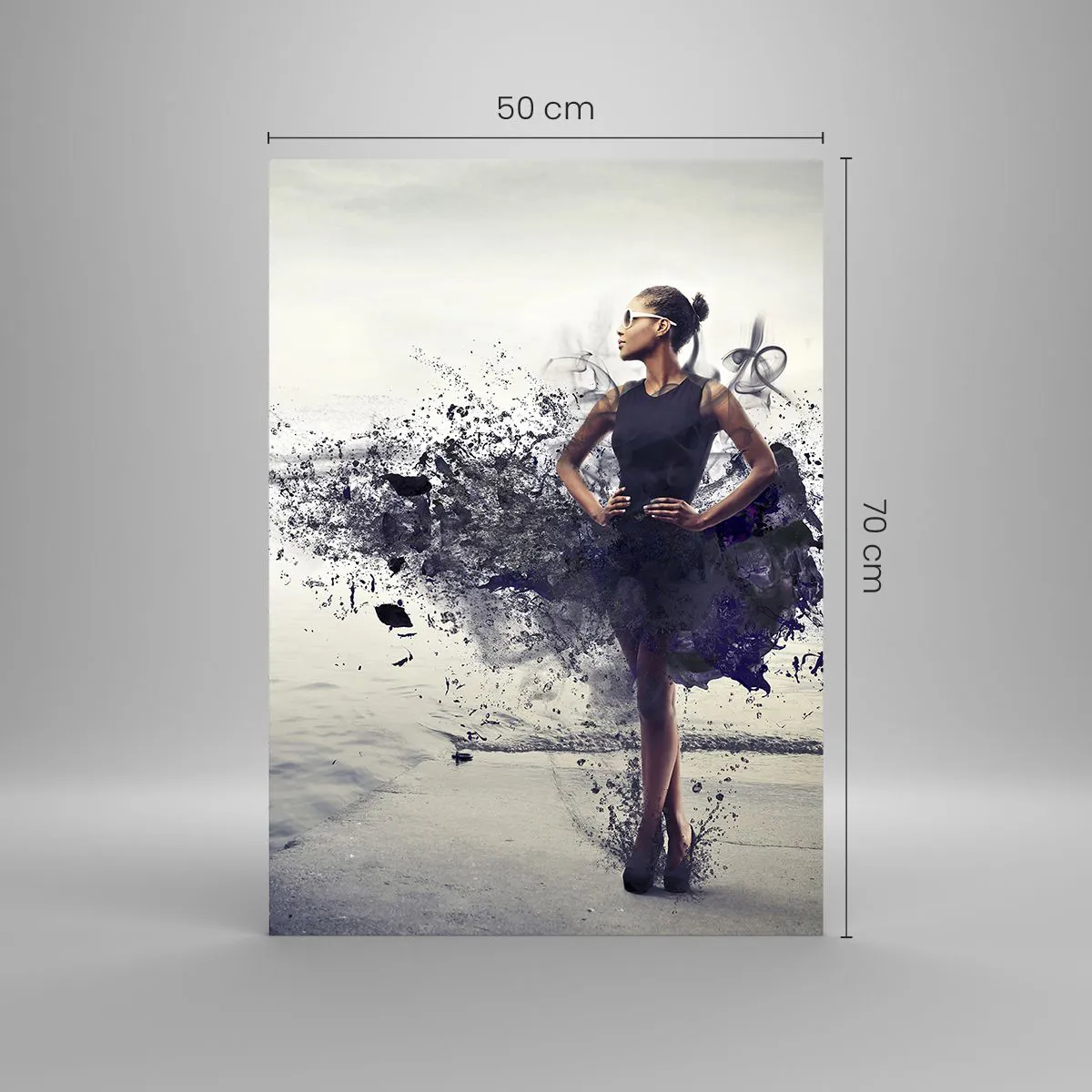 Quadro em vidro - Vénus africana - 50x70 cm