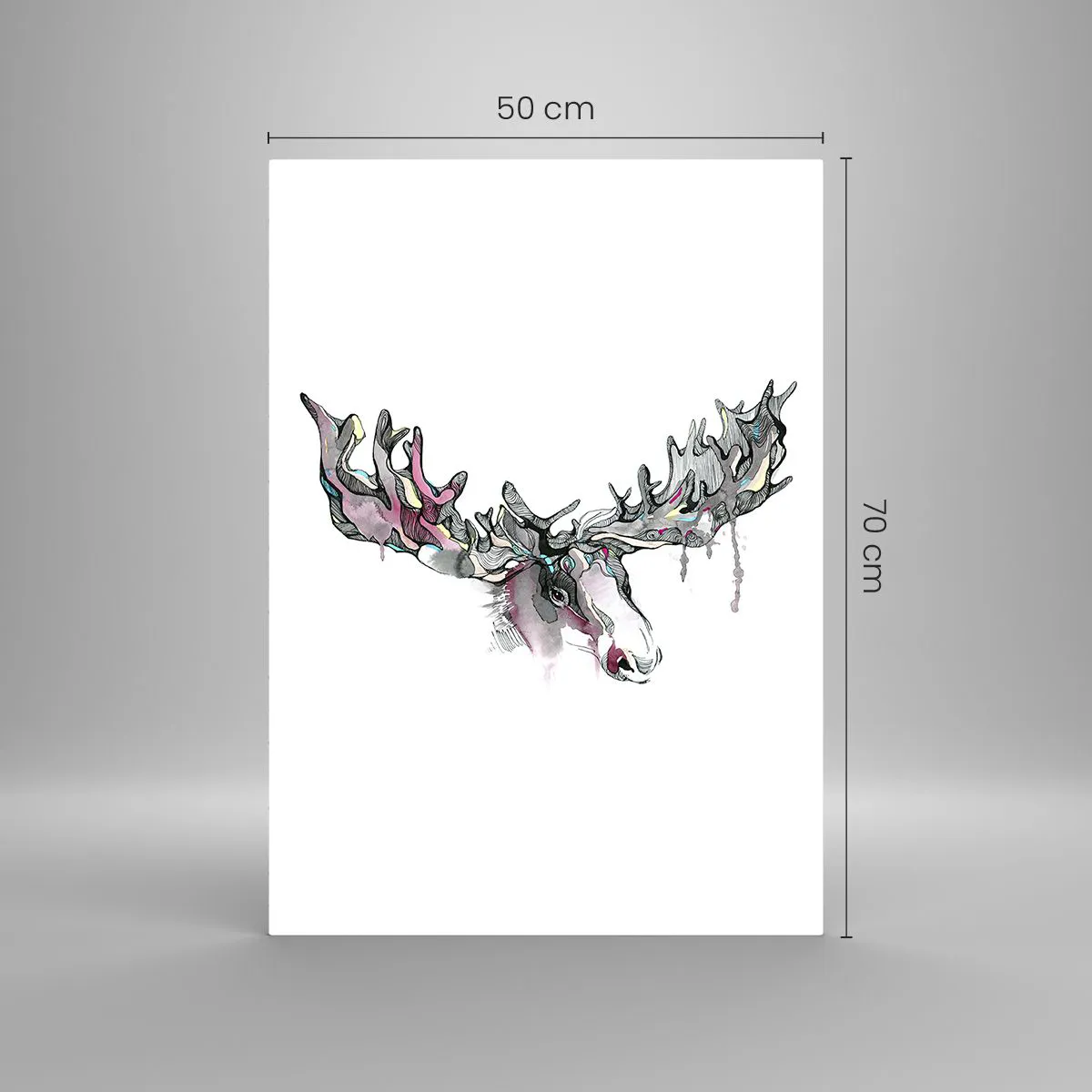 Glass picture - Crown of the King of the Forest - 50x70 cm