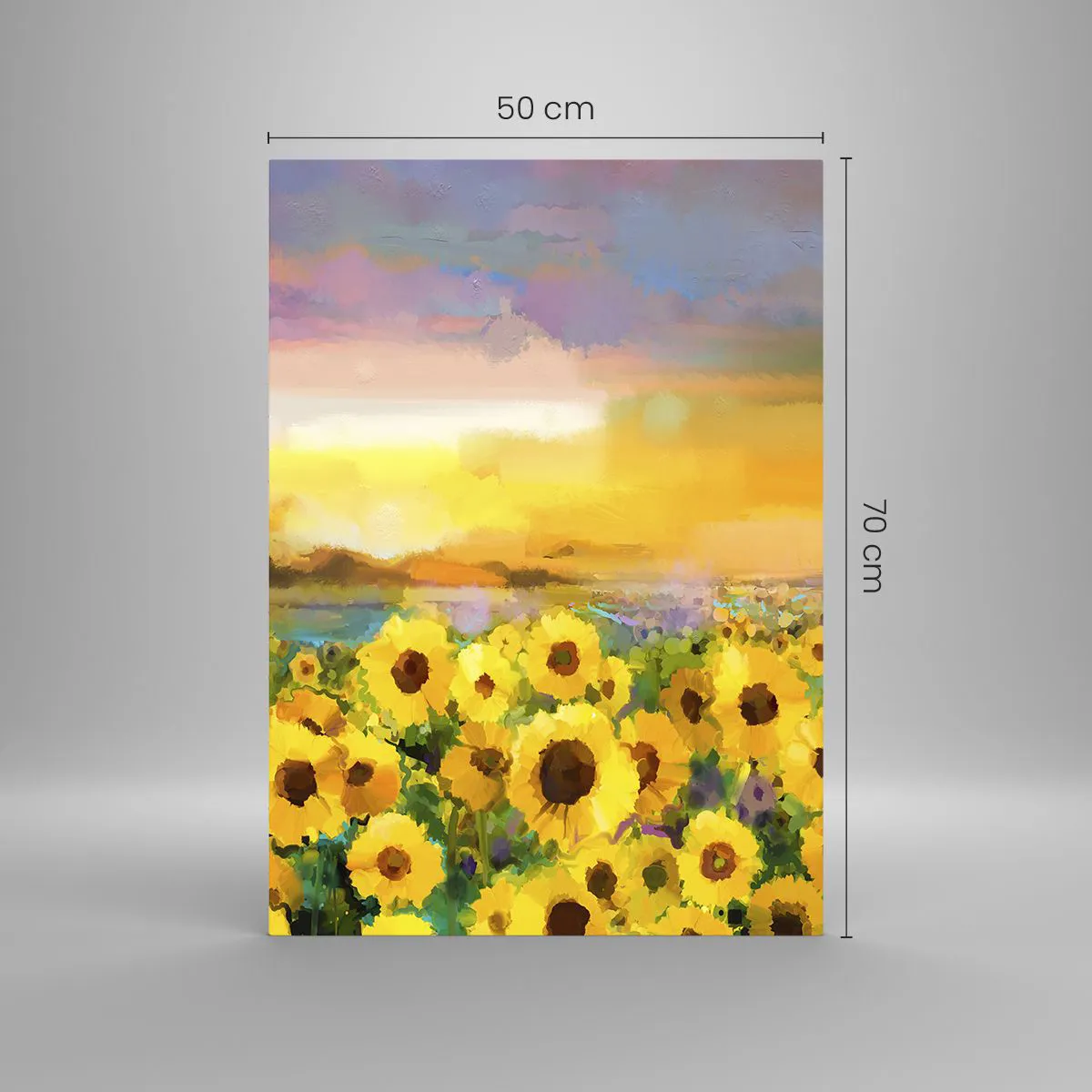 Glass picture - The Sun Itself Has Come to Earth - 50x70 cm
