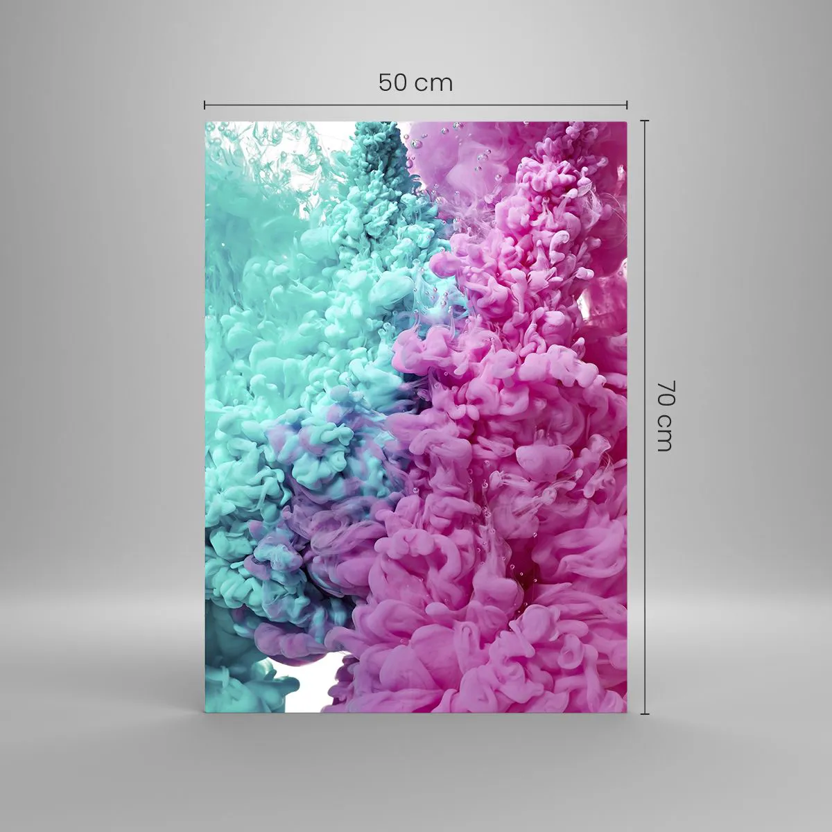 Üveg kép - Mindent eldöntő ütközés - 50x70 cm