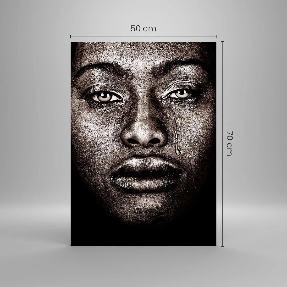 Üveg kép - Egy könnycsepp - 50x70 cm