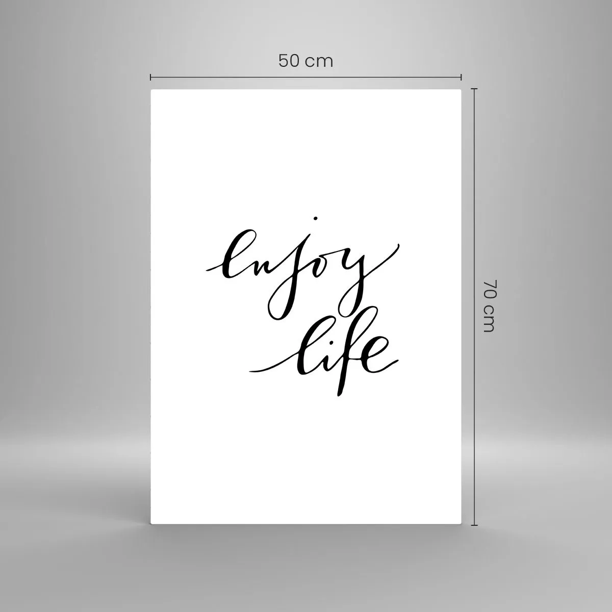 Glass picture - Nothing to Add… - 50x70 cm