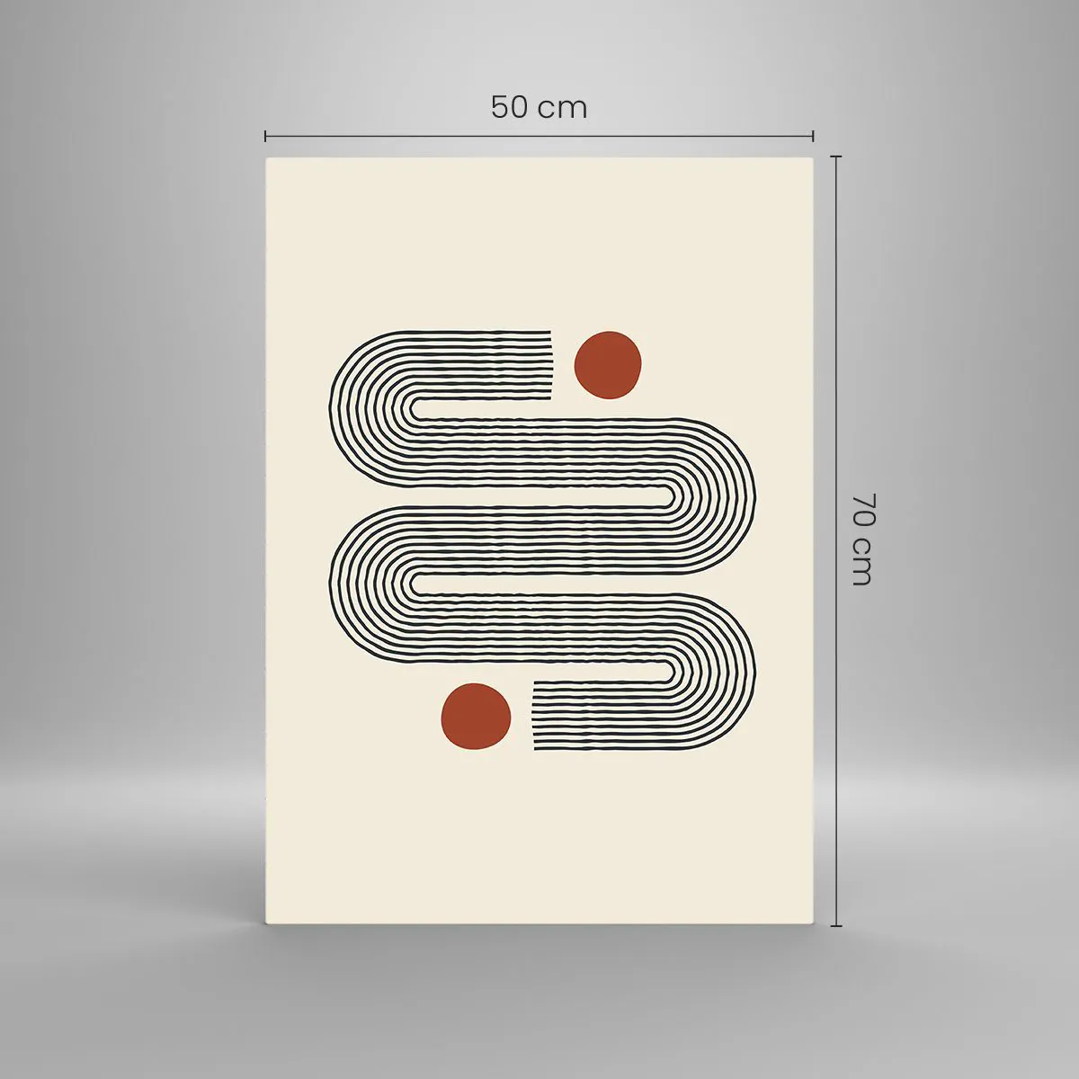 Obraz na skle - Od začátku do konce - 50x70 cm